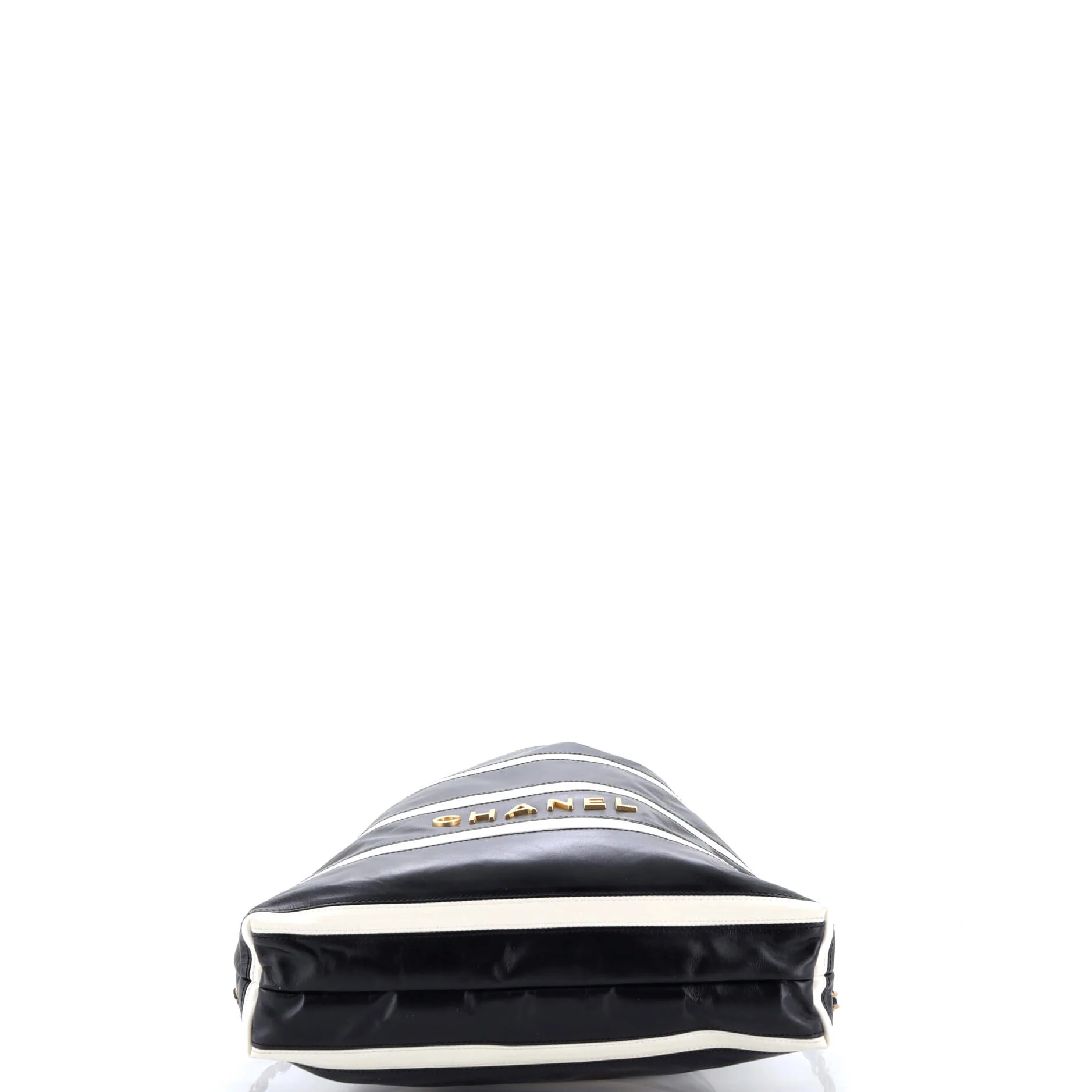 22 Chain Backpack Striped Shiny Calfskin Medium - Image 4