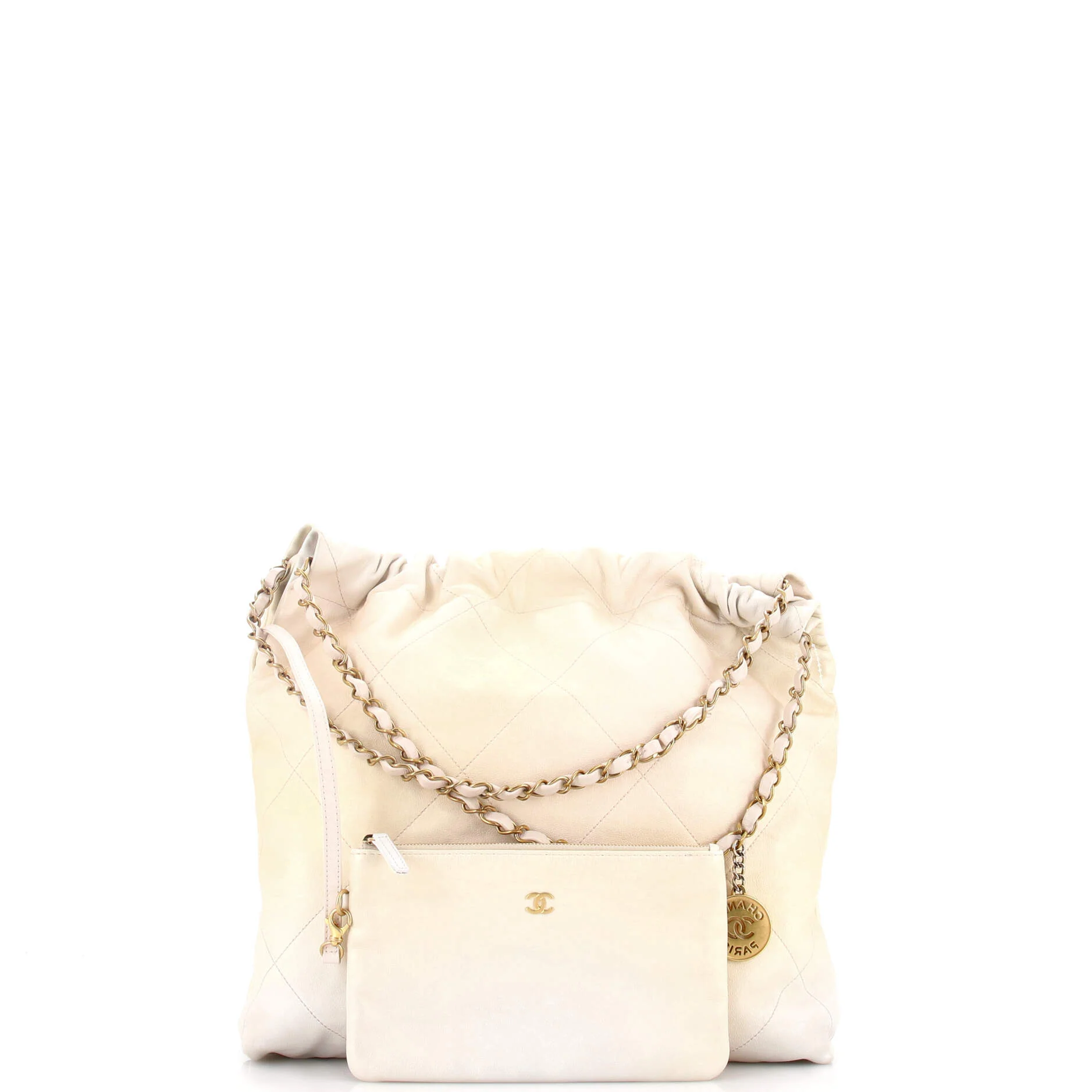 22 Chain Hobo Quilted Calfskin Medium - Image 2