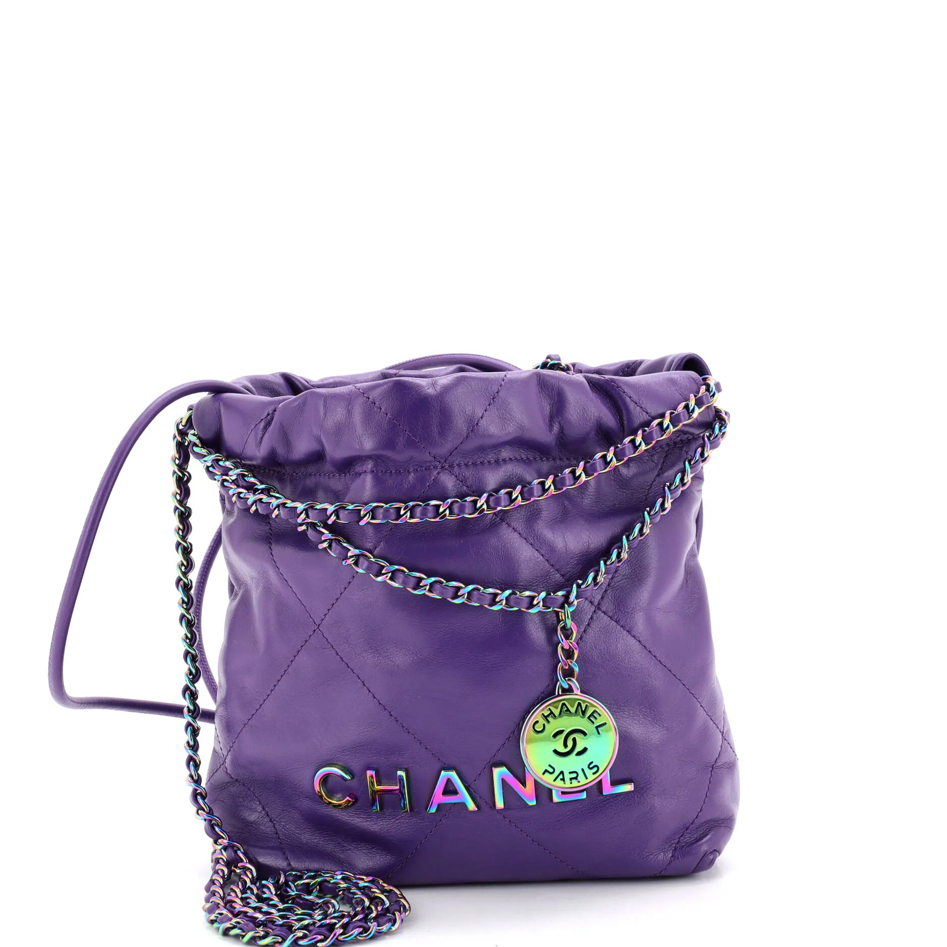 22 Chain Hobo Quilted Calfskin Mini