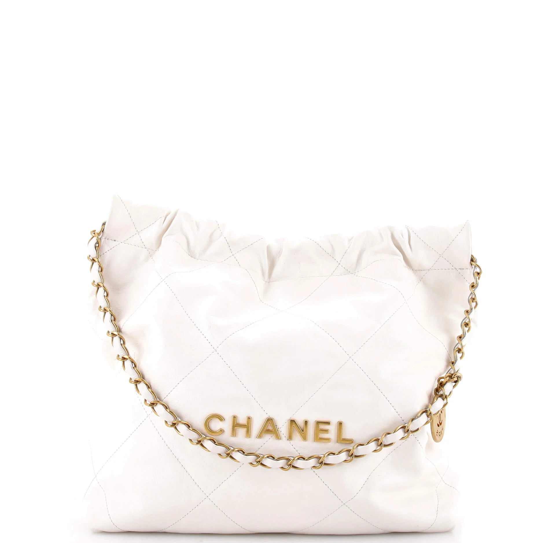 22 Chain Hobo Quilted Calfskin Small