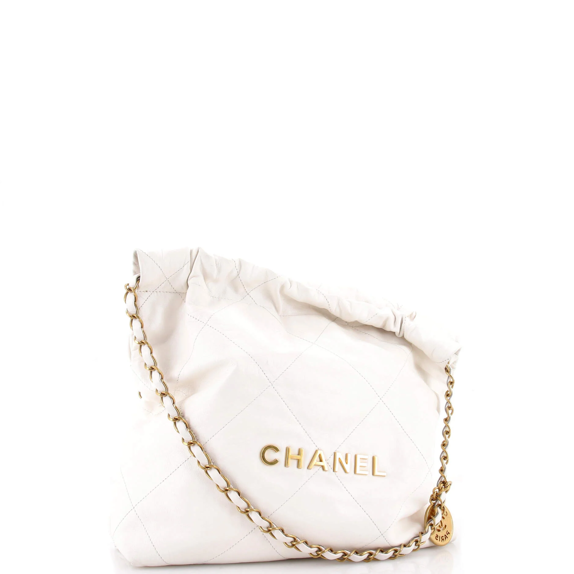 22 Chain Hobo Quilted Calfskin Small - Image 3