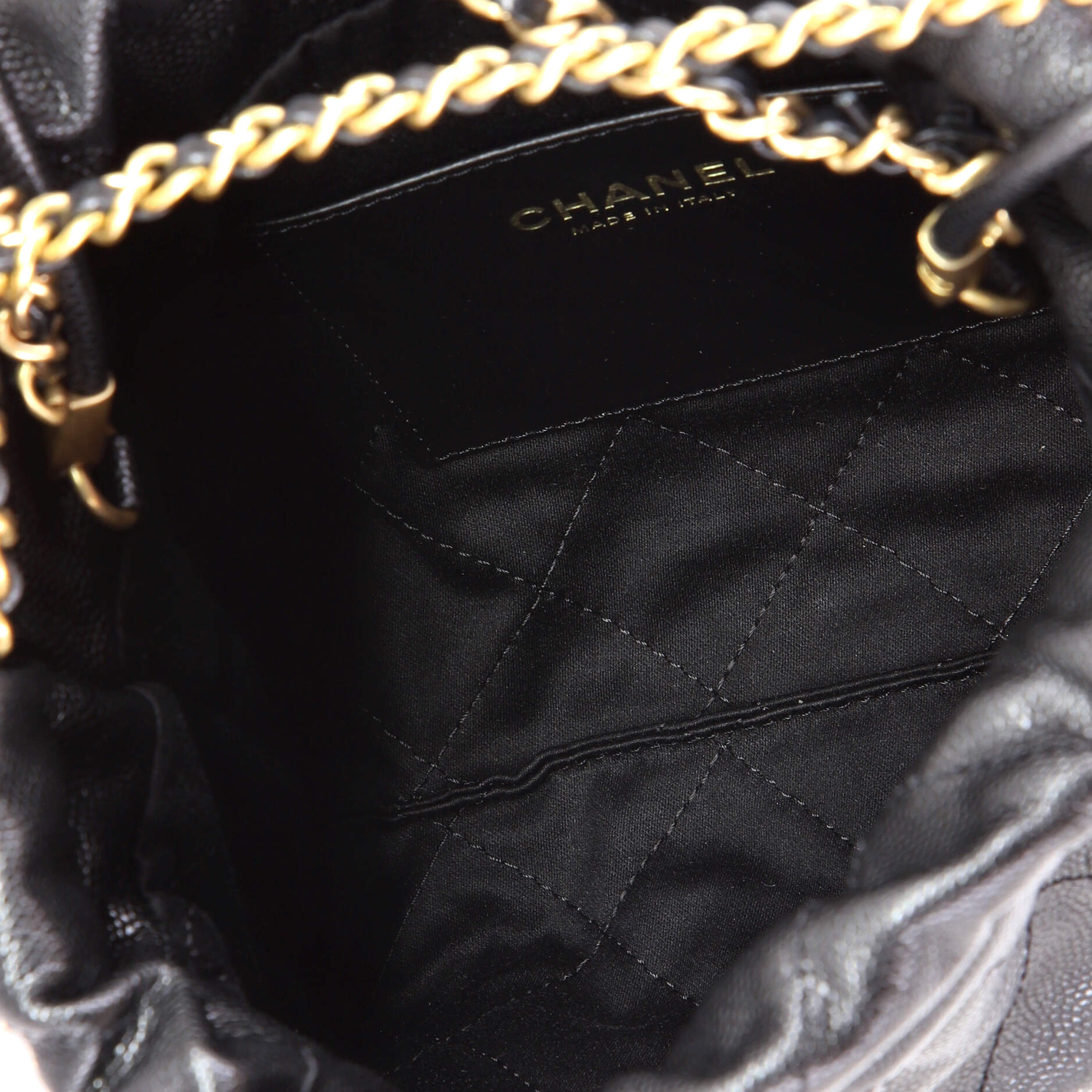 22 Chain Hobo Quilted Caviar Mini - Image 5