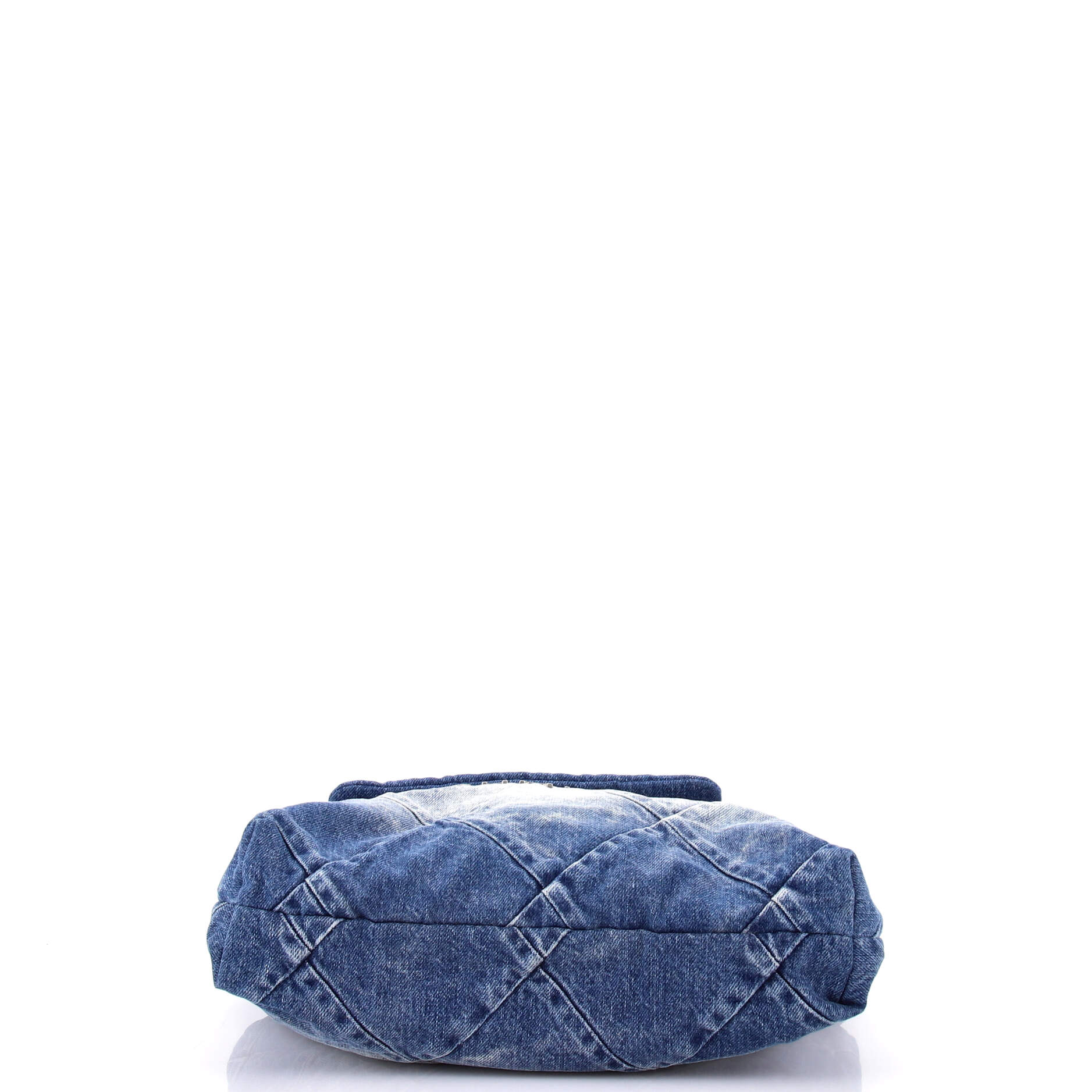22 Chain Hobo Quilted Denim Small - Image 5