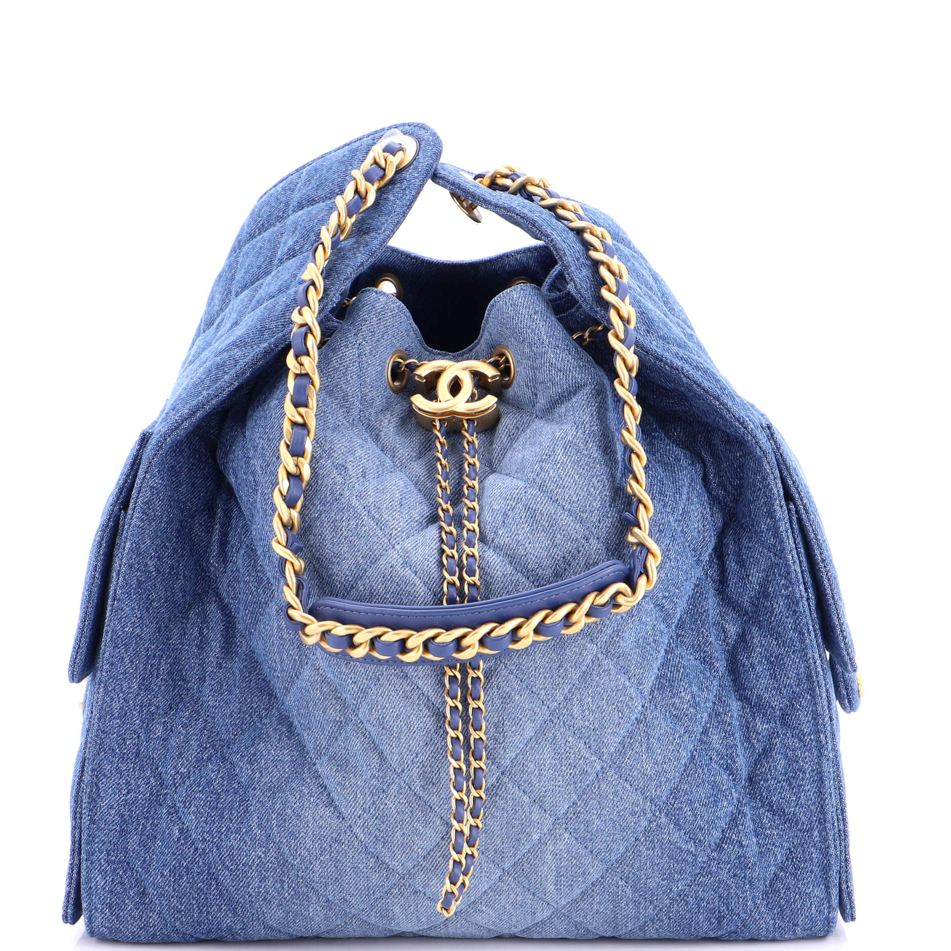 25 Hobo Bag Quilted Denim Medium