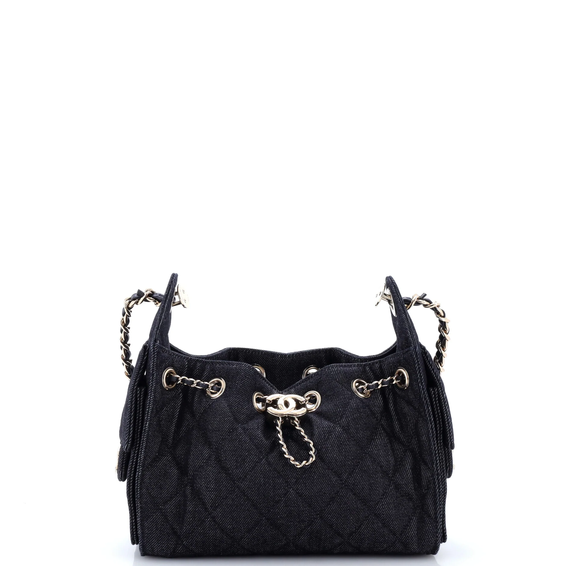 25 Hobo Bag Quilted Denim Mini