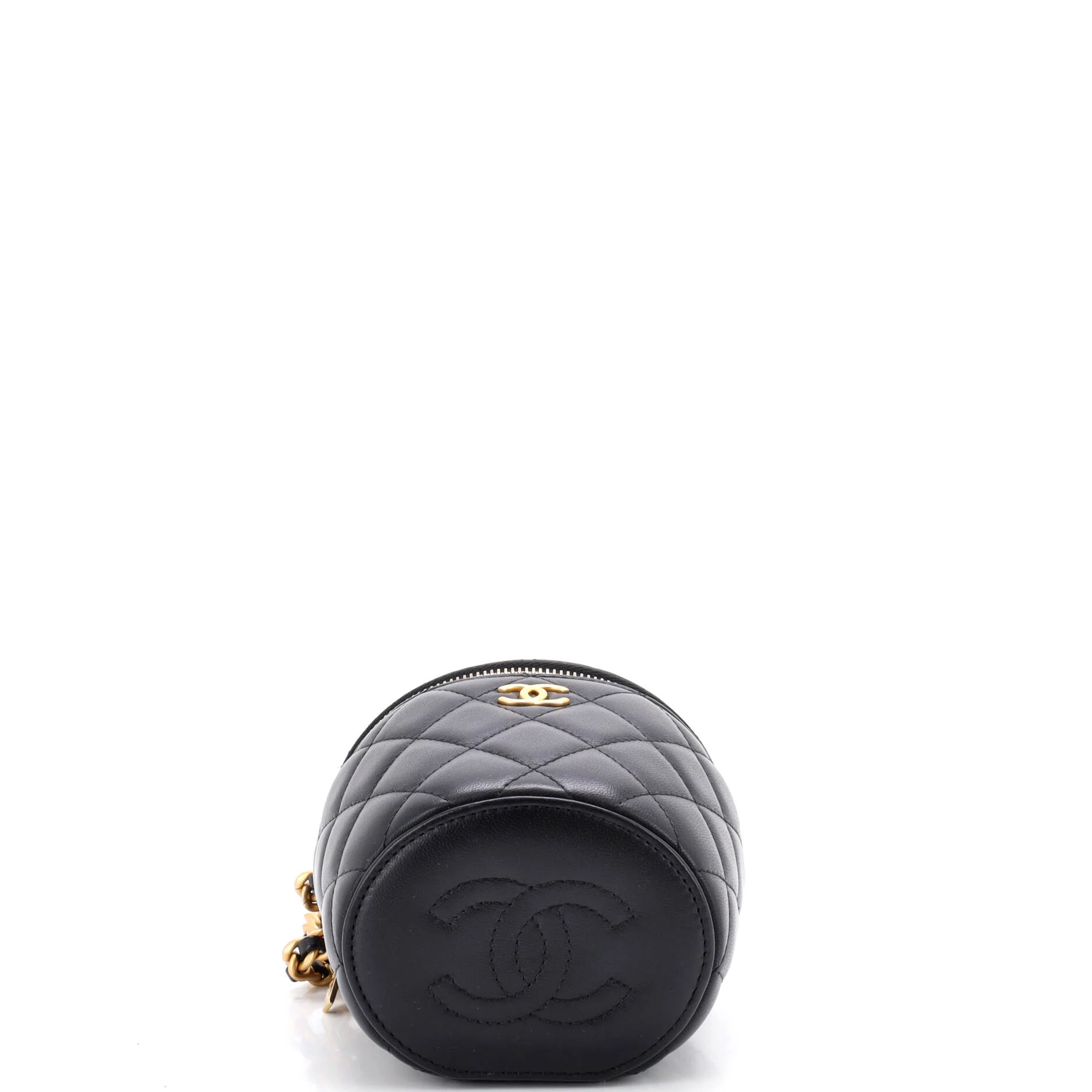 Afternoon Tea Vanity Bucket Bag Quilted Lambskin Mini - Image 4