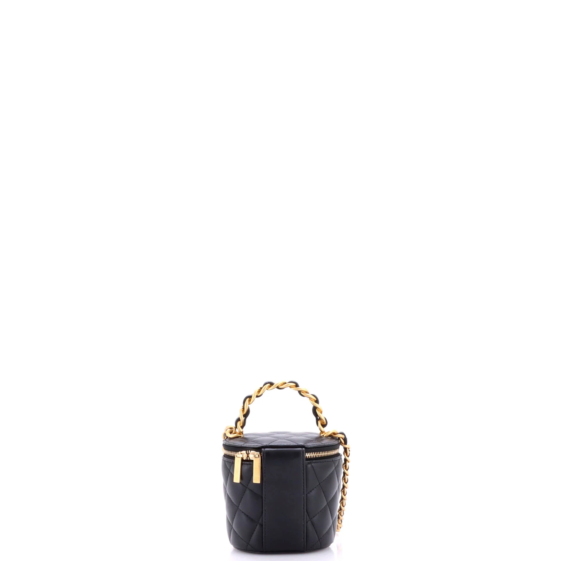 Afternoon Tea Vanity Bucket Bag Quilted Lambskin Mini - Image 3