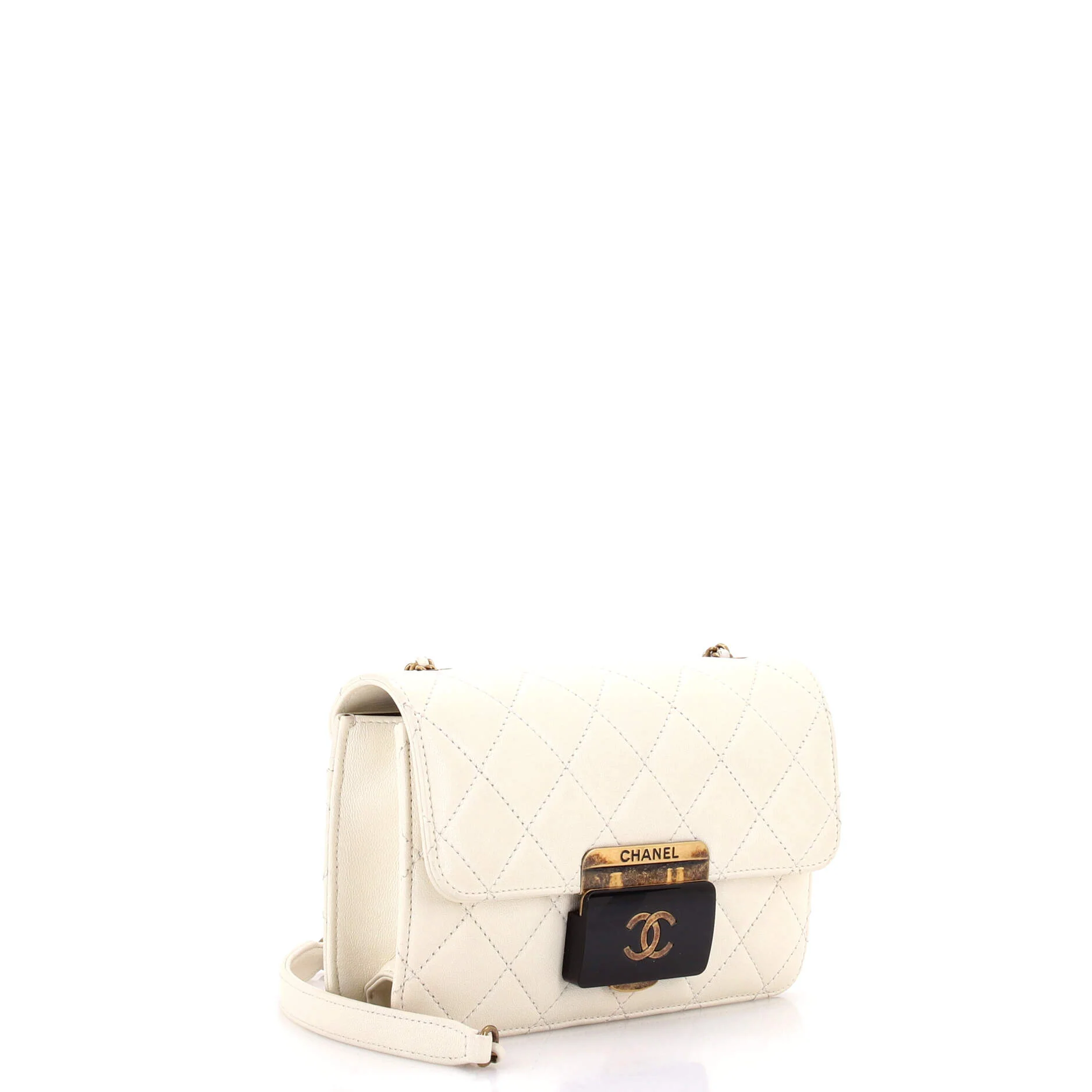 Beauty Lock Flap Bag Quilted Sheepskin Mini - Image 3