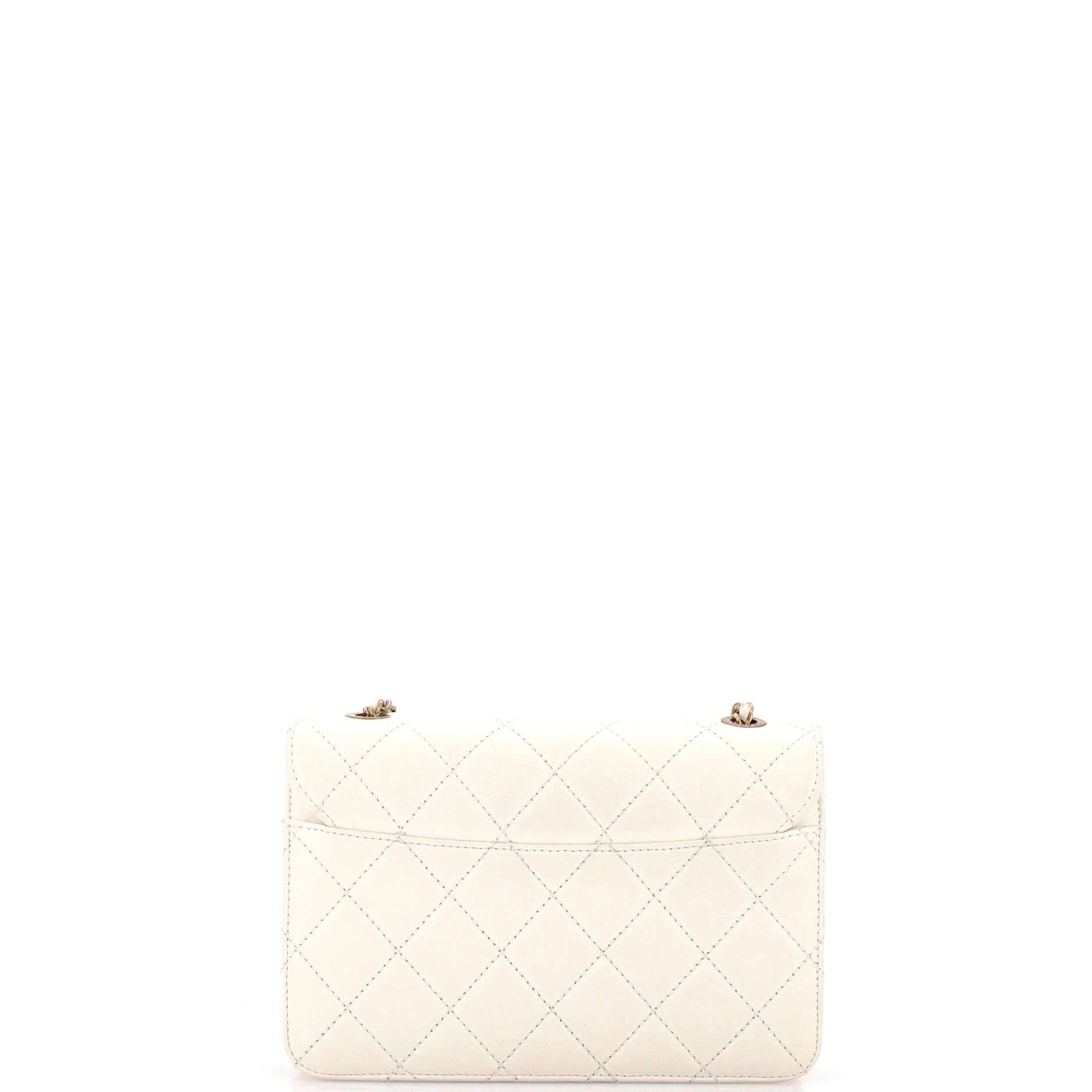 Beauty Lock Flap Bag Quilted Sheepskin Mini - Image 6