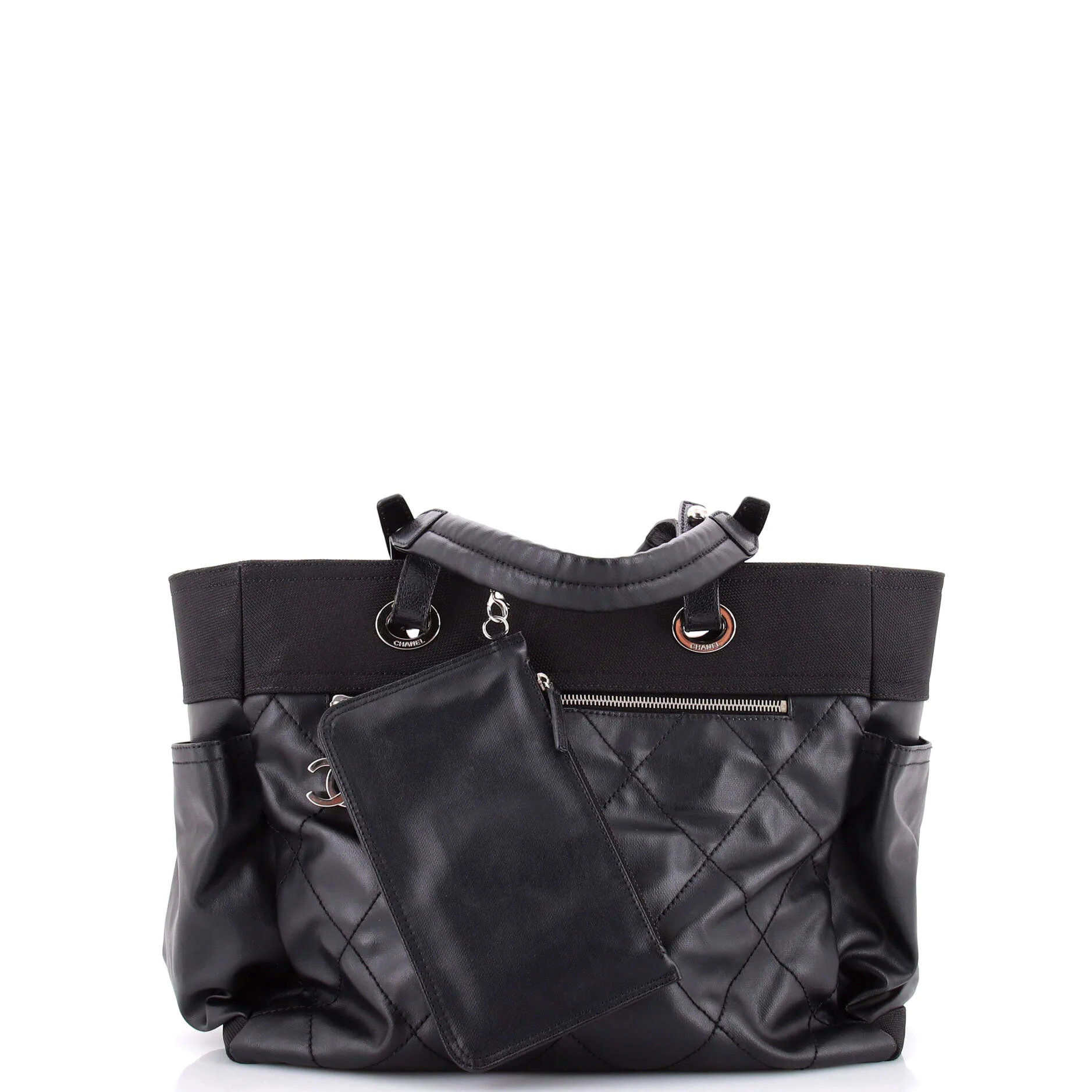 Biarritz Pocket Tote Quilted Coated Canvas Large - Image 6