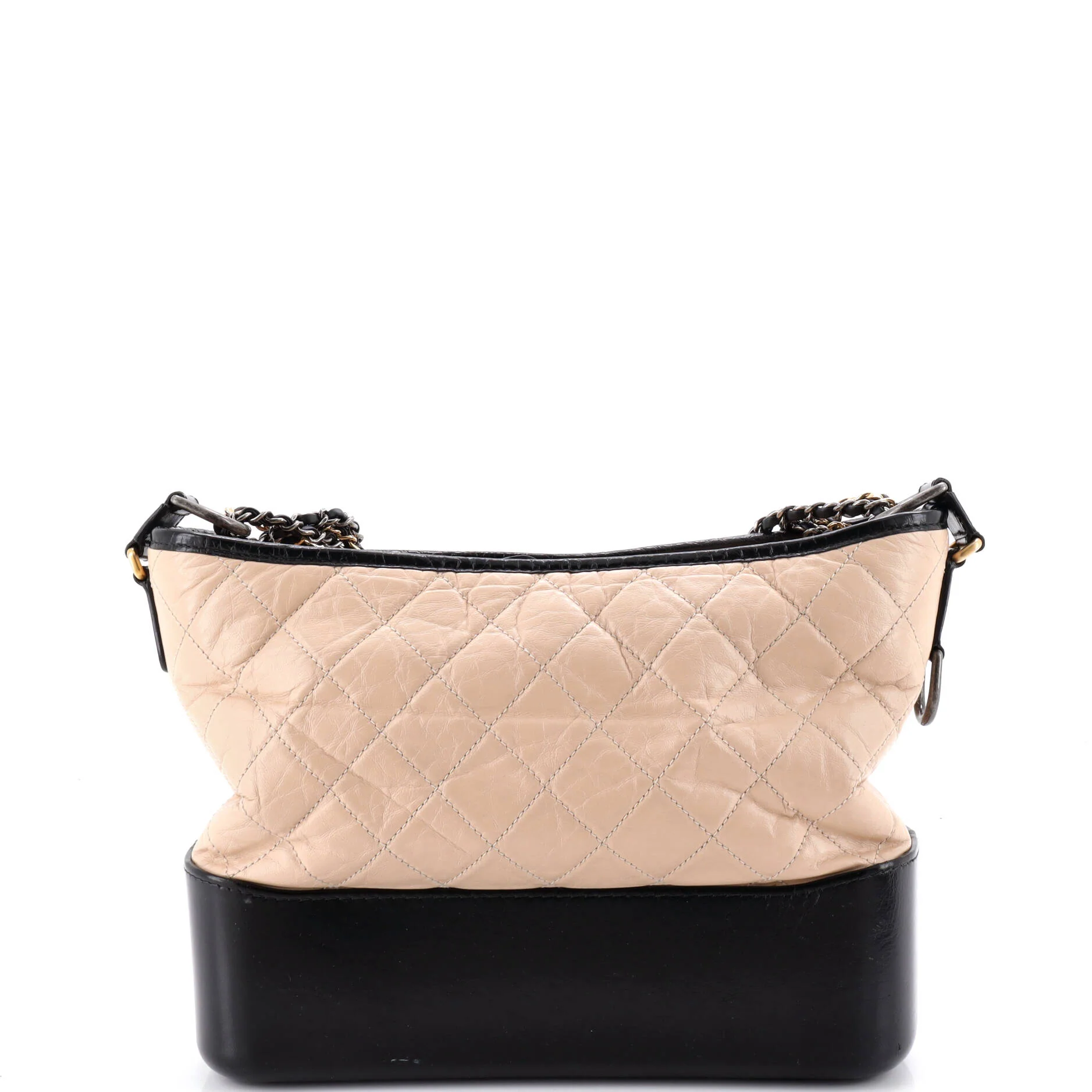 Bicolor Gabrielle Hobo Quilted Aged Calfskin Medium - Image 3
