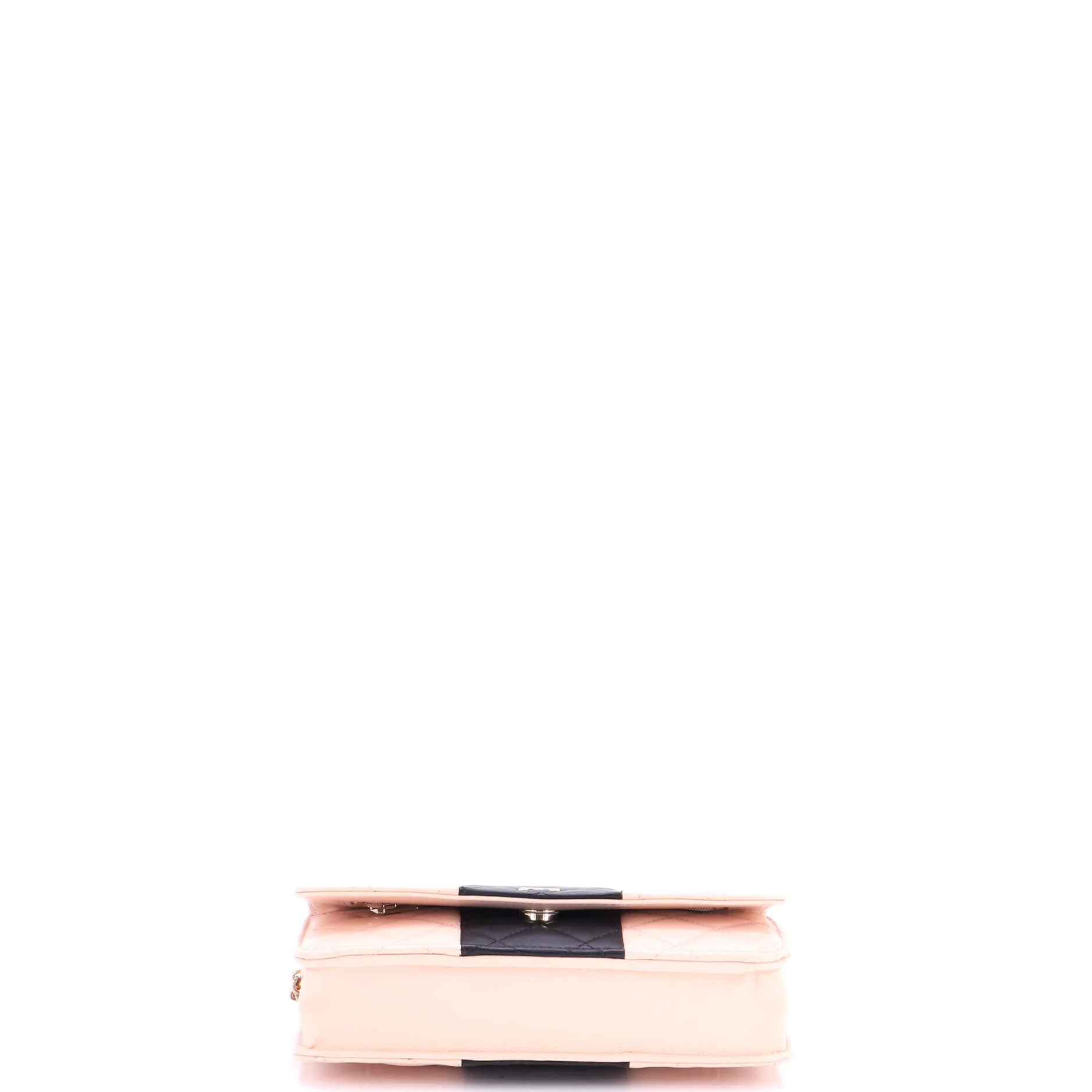 Bicolor Two Tone Wallet on Chain Quilted Lambskin - Image 4