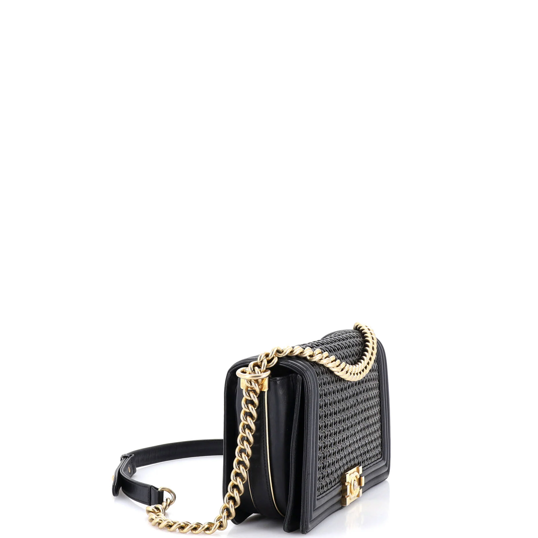 Boy Flap Bag Braided Sheepskin Old Medium - Image 3