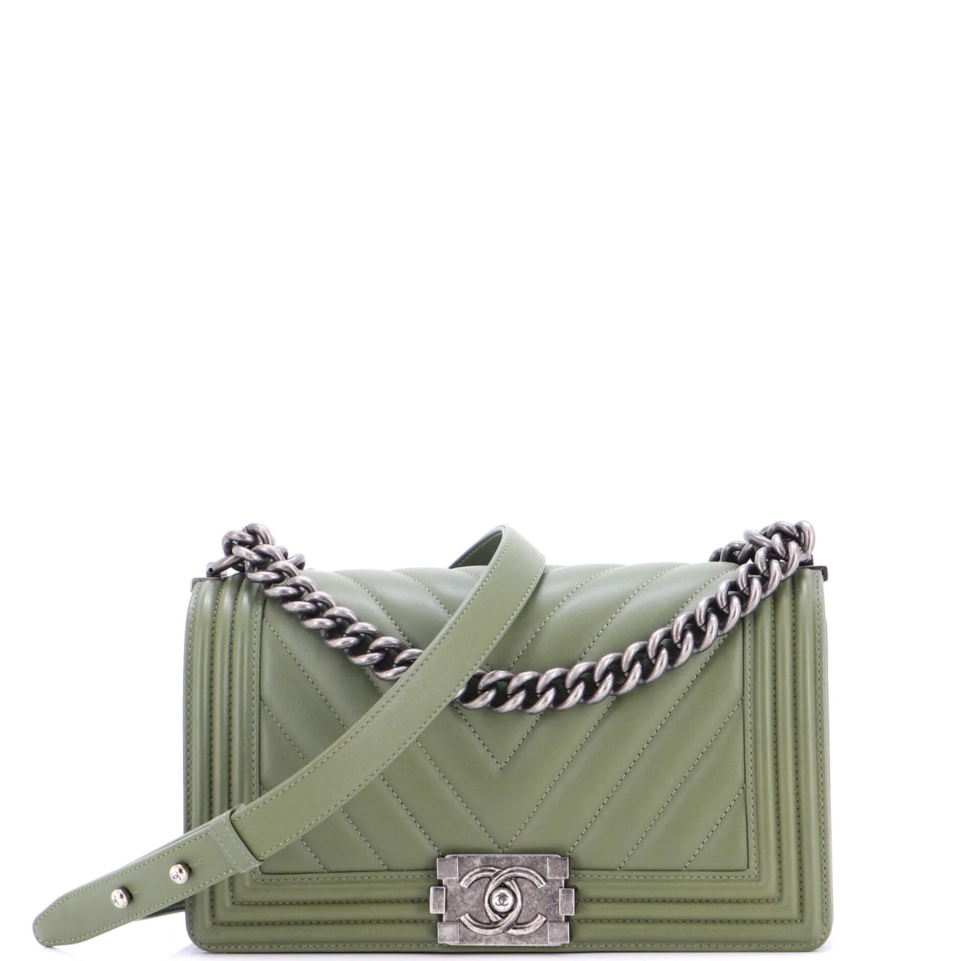 Boy Flap Bag Chevron Calfskin Old Medium - Image 2