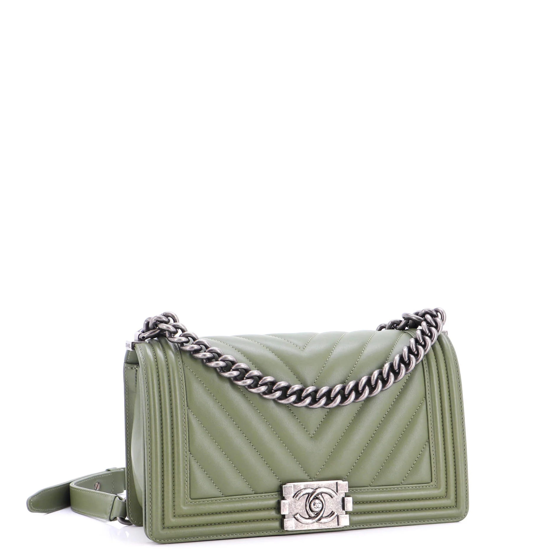 Boy Flap Bag Chevron Calfskin Old Medium - Image 3