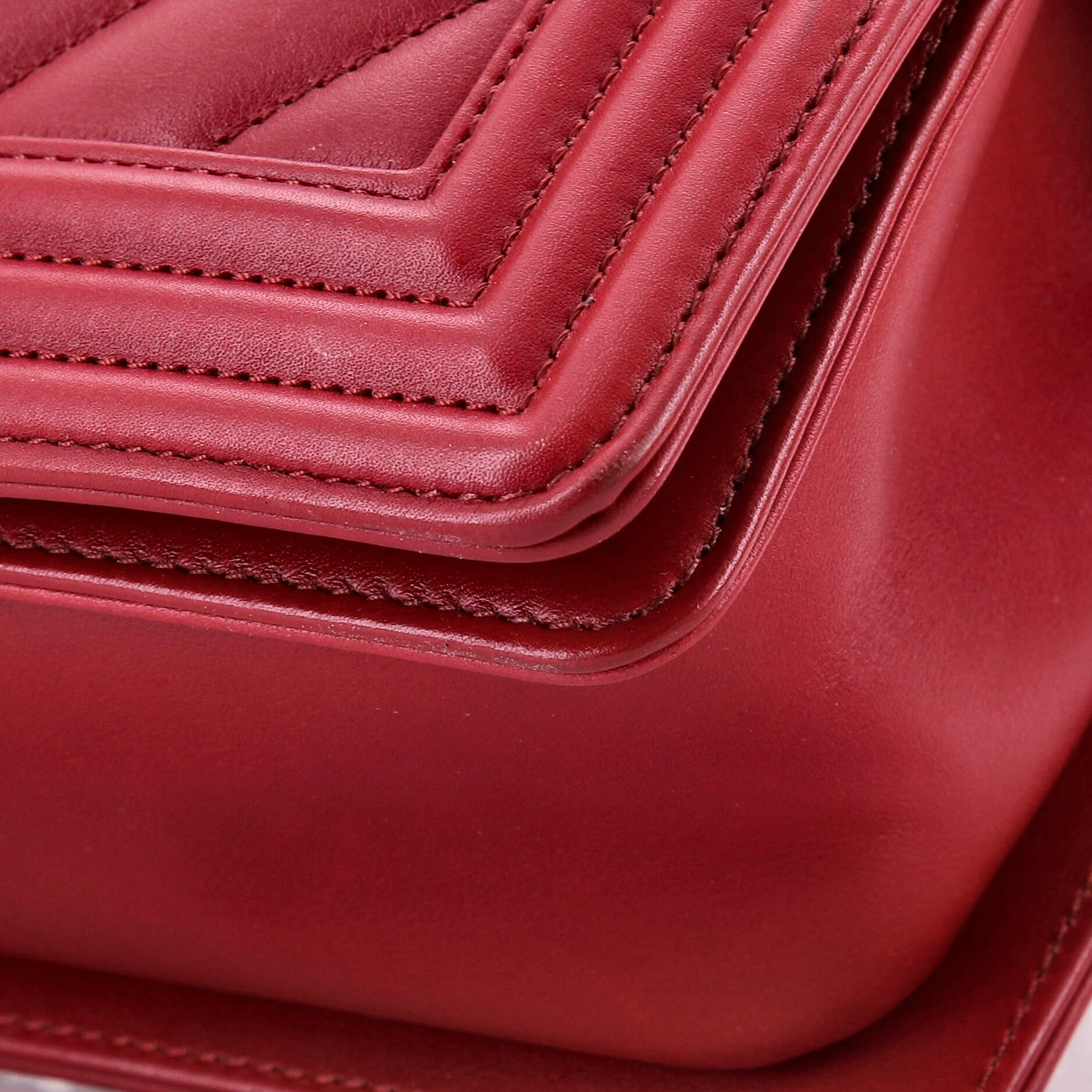 Boy Flap Bag Chevron Calfskin Old Medium - Image 6