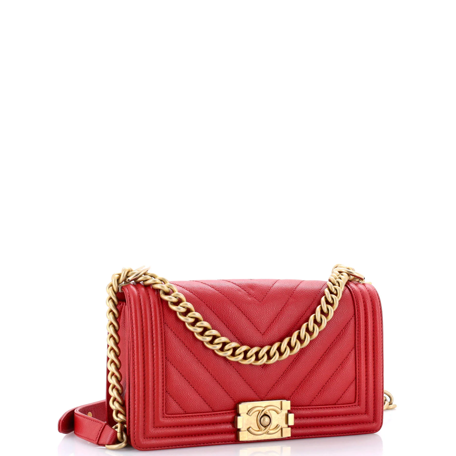 Boy Flap Bag Chevron Caviar Old Medium - Image 2