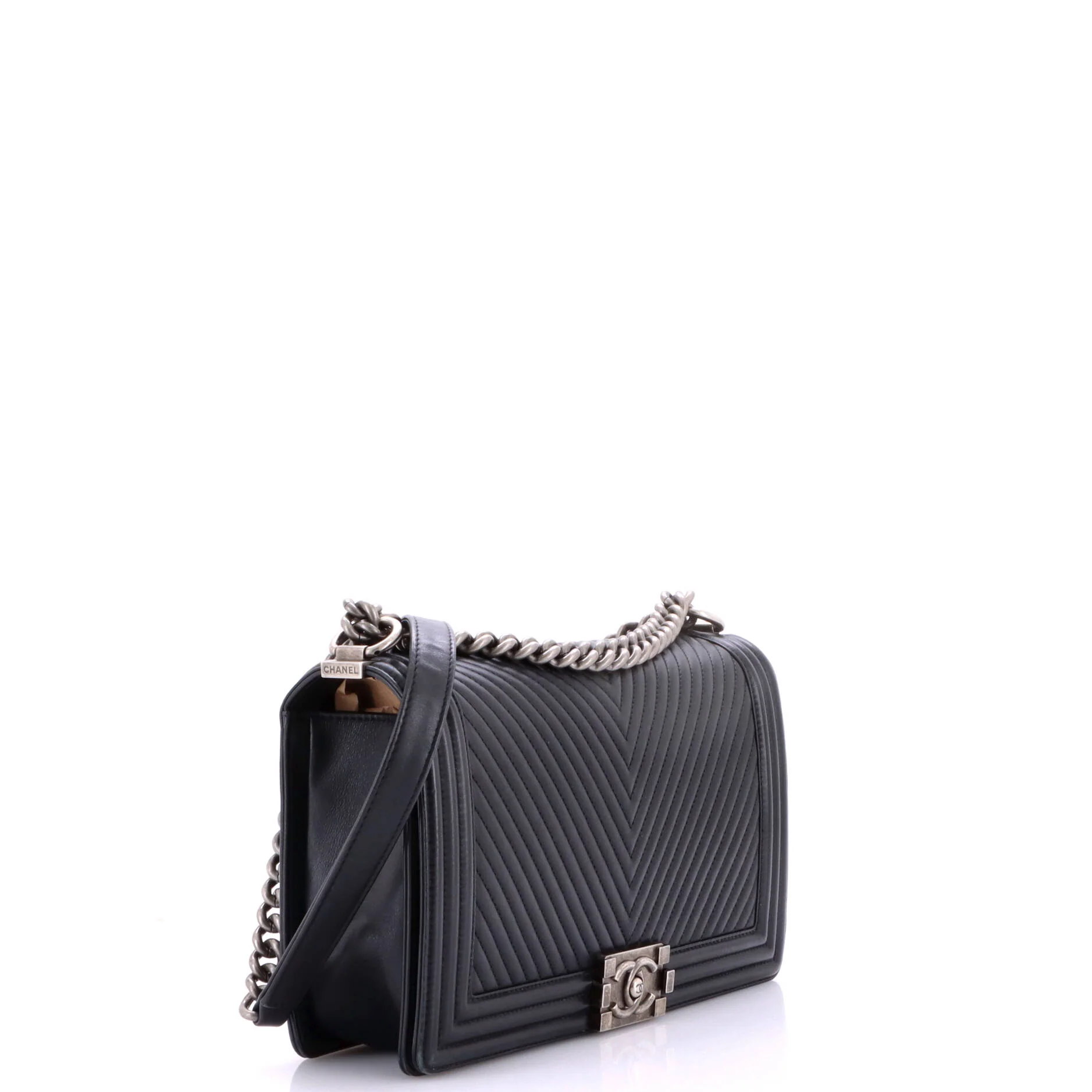 Boy Flap Bag Chevron Lambskin New Medium - Image 3