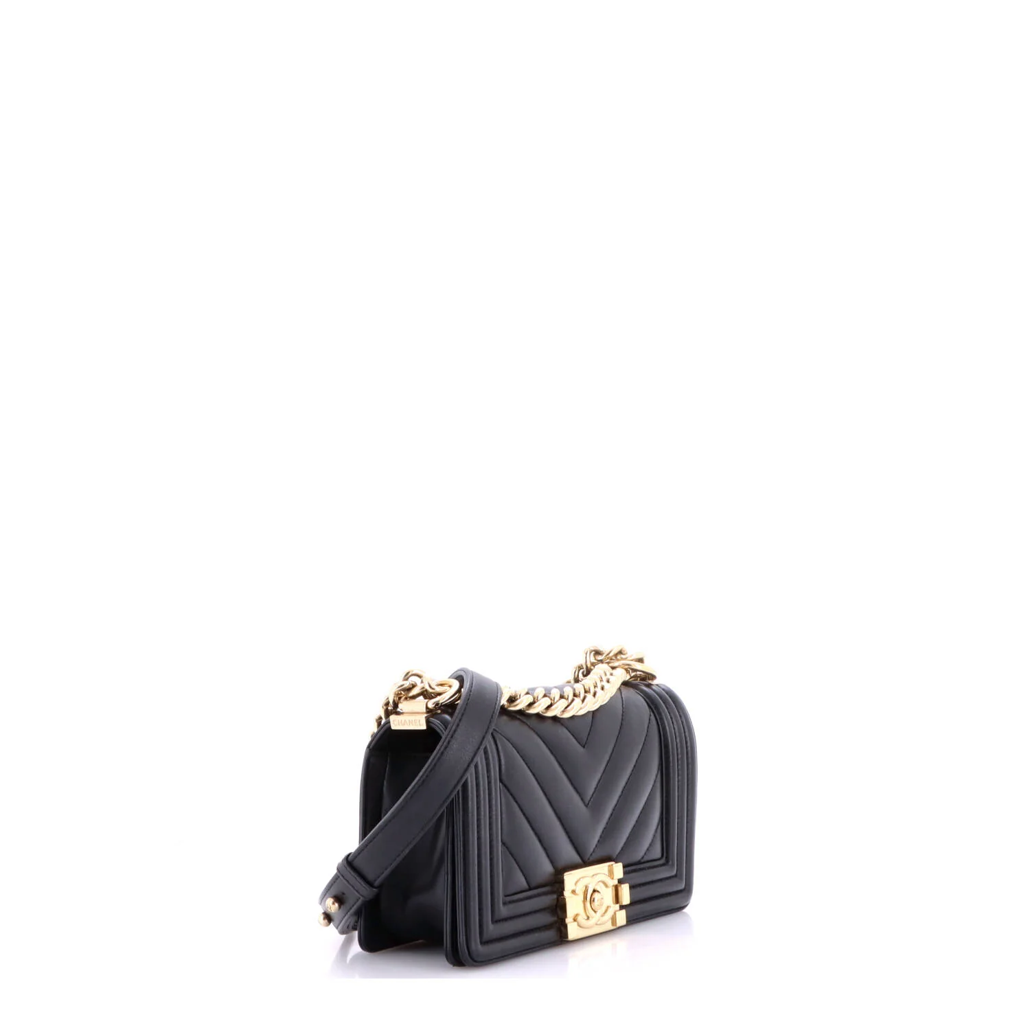 Boy Flap Bag Chevron Lambskin Small - Image 3