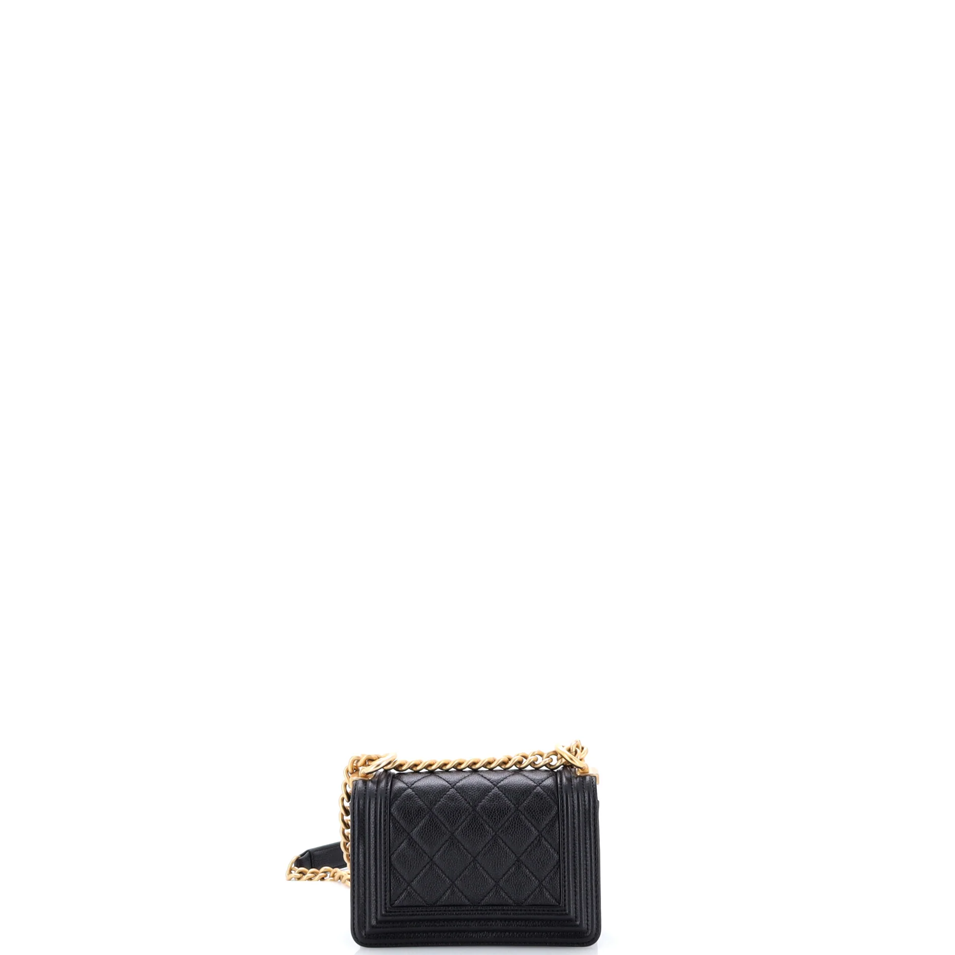 Boy Flap Bag Quilted Caviar Mini - Image 3