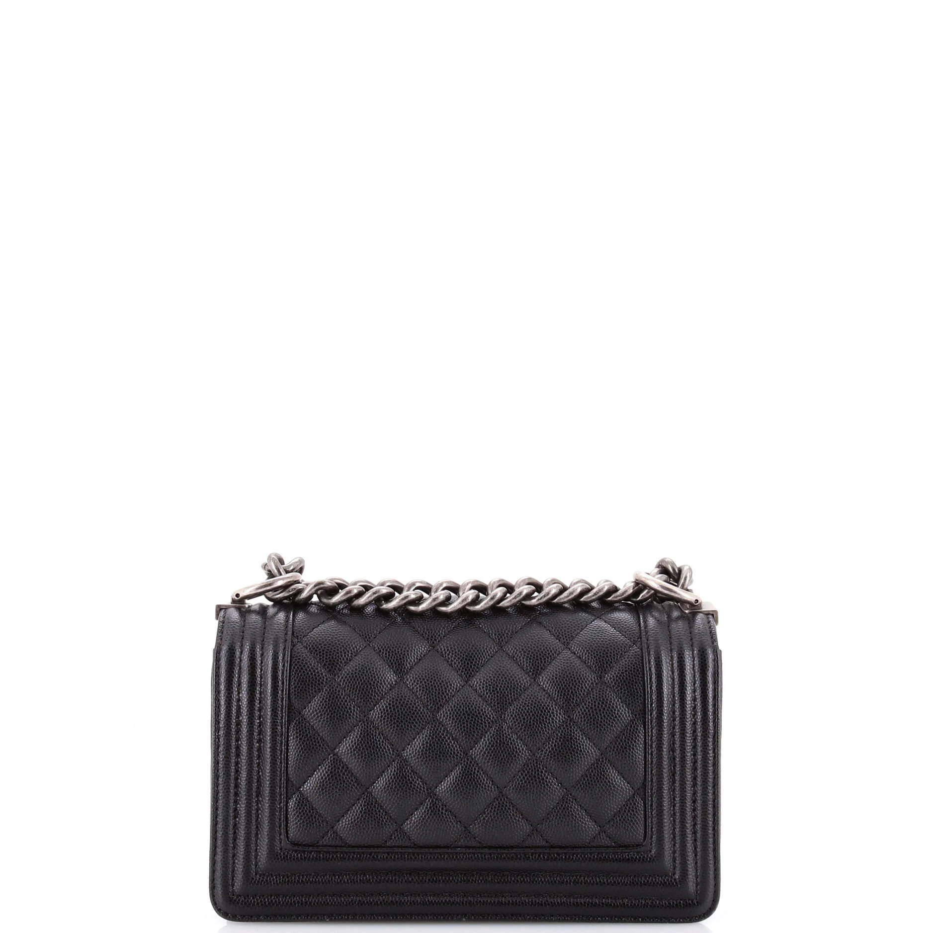 Boy Flap Bag Quilted Caviar Small - Image 3