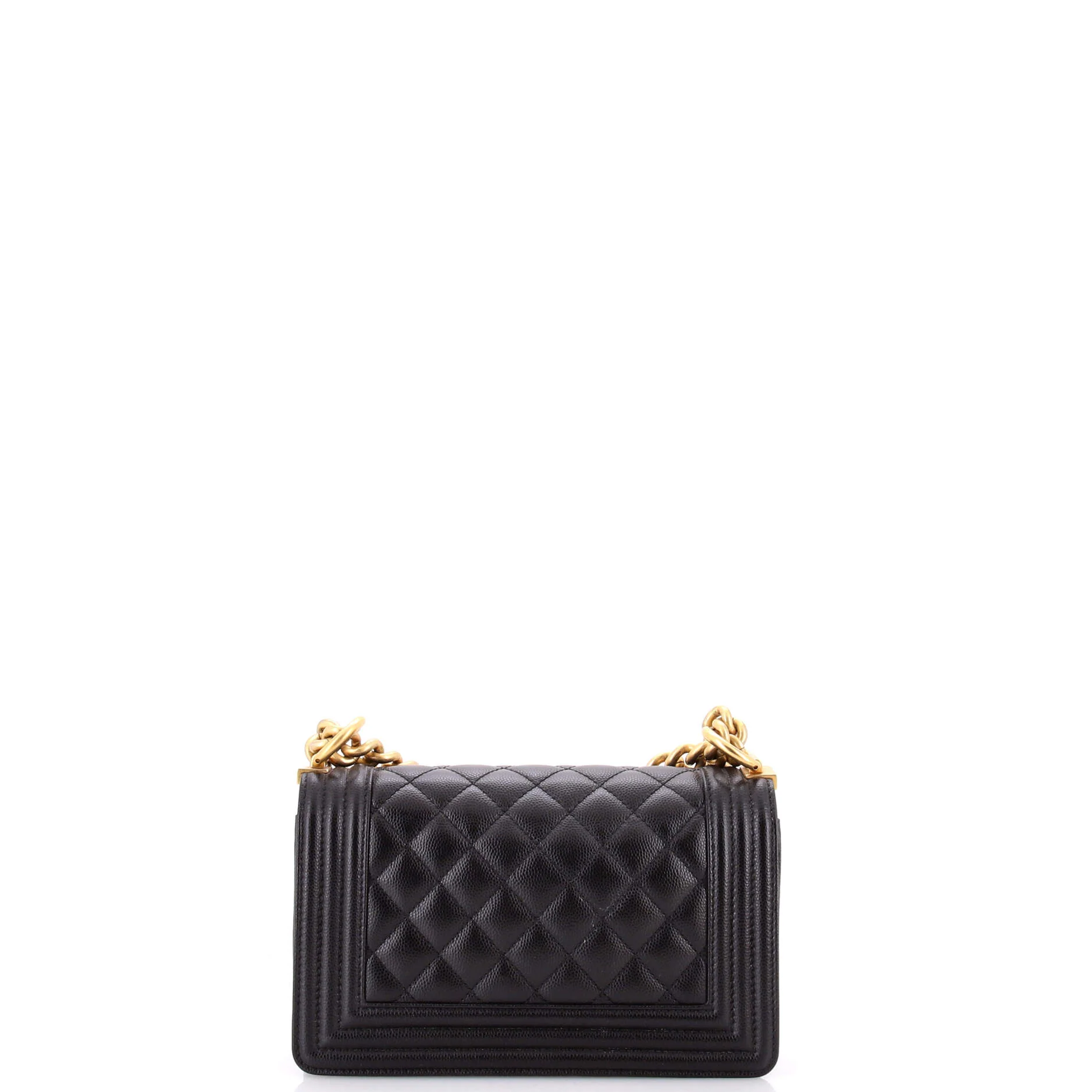 Boy Flap Bag Quilted Caviar Small - Image 3