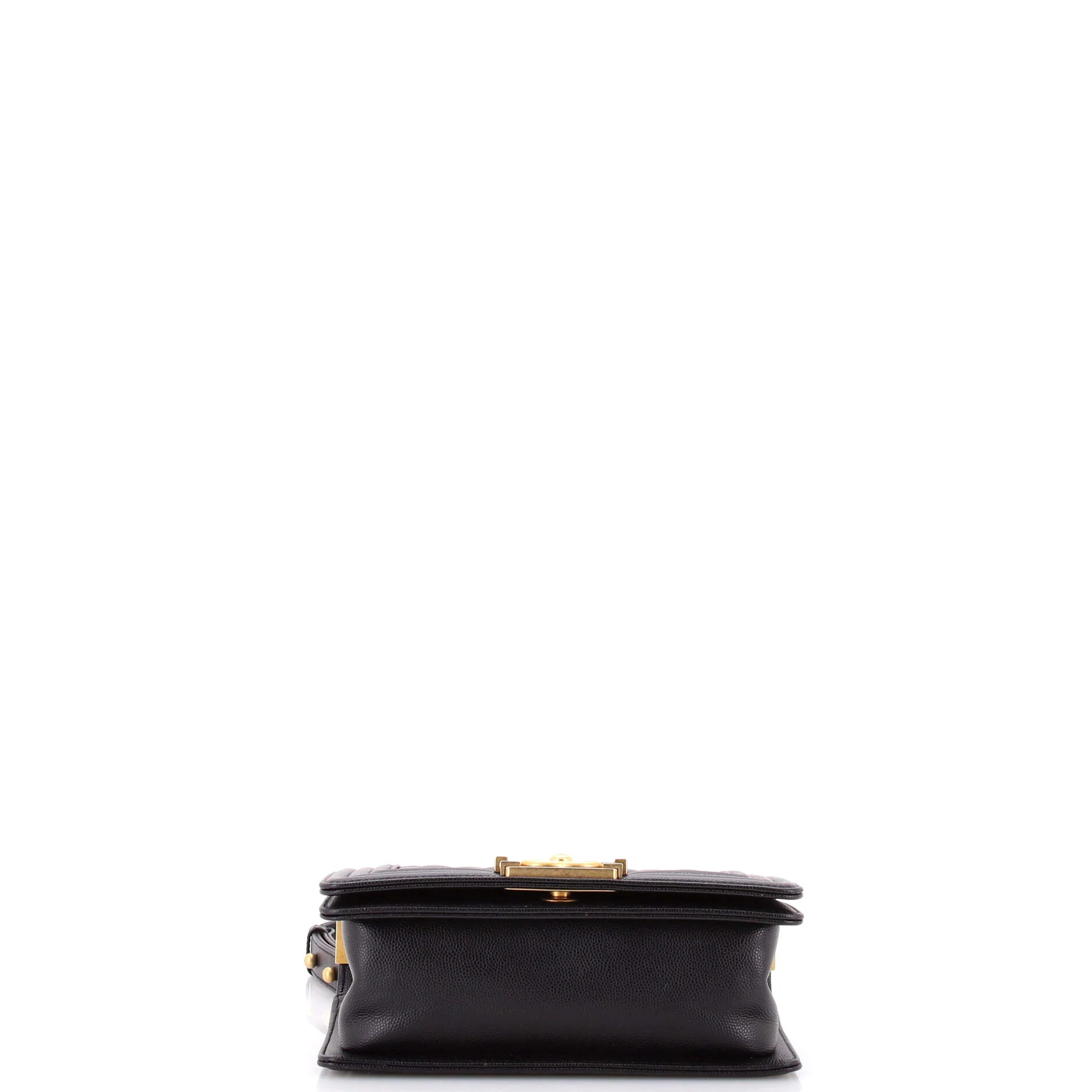 Boy Flap Bag Quilted Caviar Small - Image 4