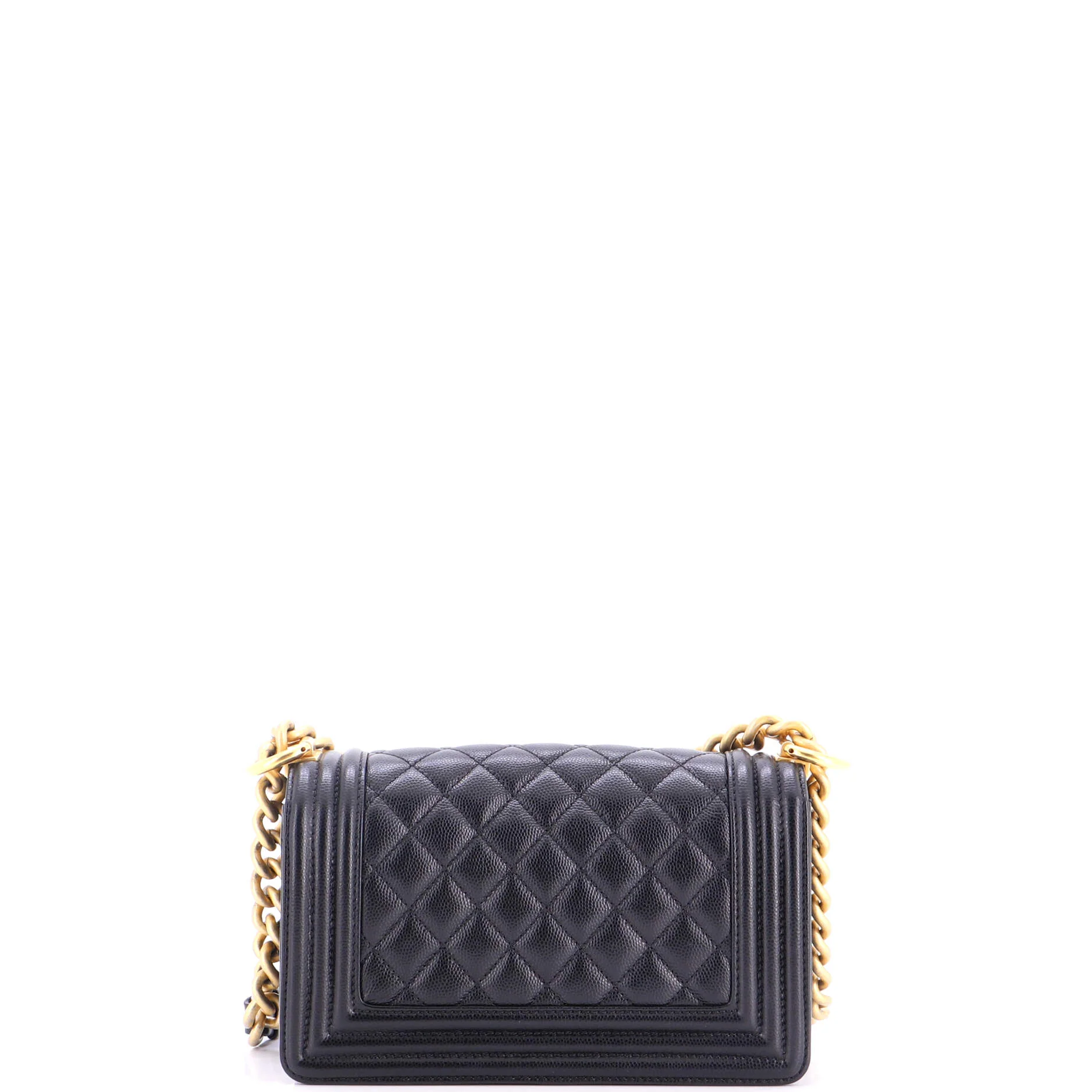 Boy Flap Bag Quilted Caviar Small - Image 4