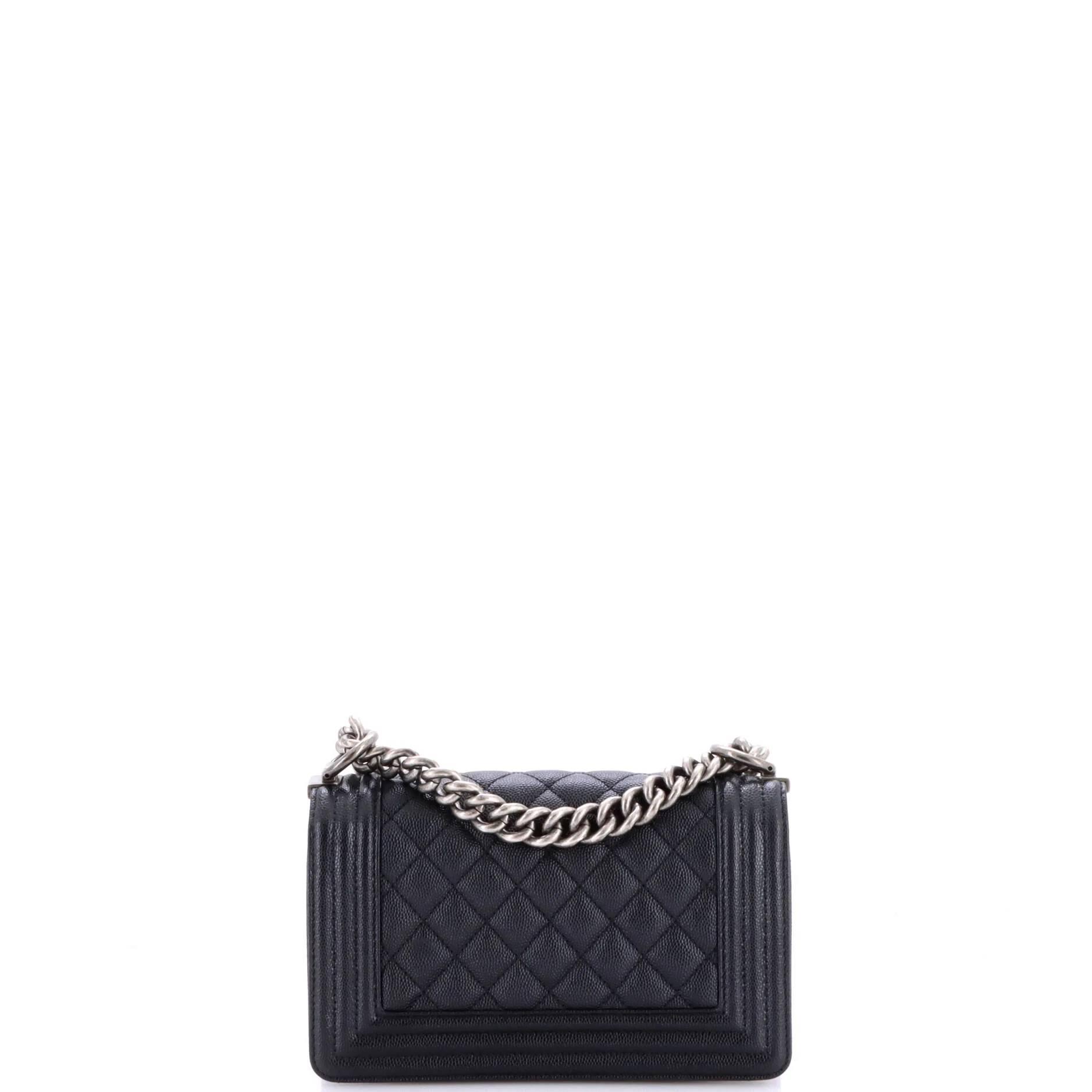 Boy Flap Bag Quilted Caviar Small - Image 3