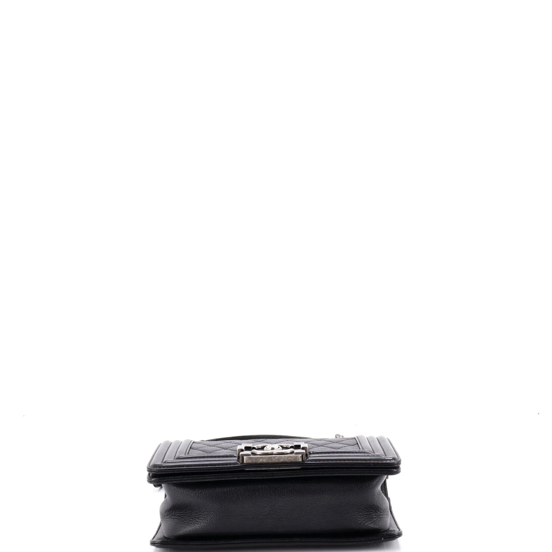 Boy Flap Bag Quilted Goatskin with Patent Small - Image 4