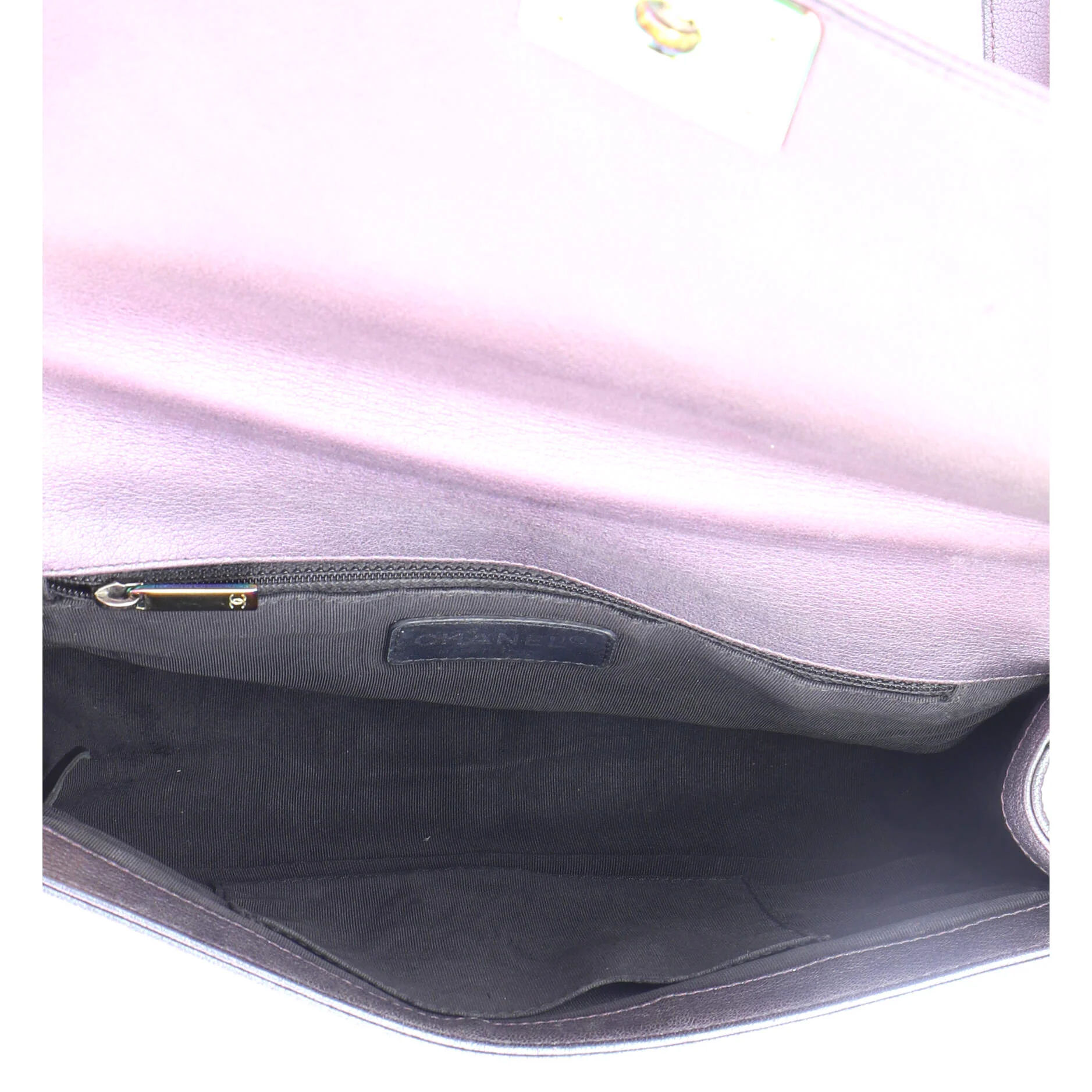 Boy Flap Bag Quilted Iridescent Goatskin New Medium - Image 5