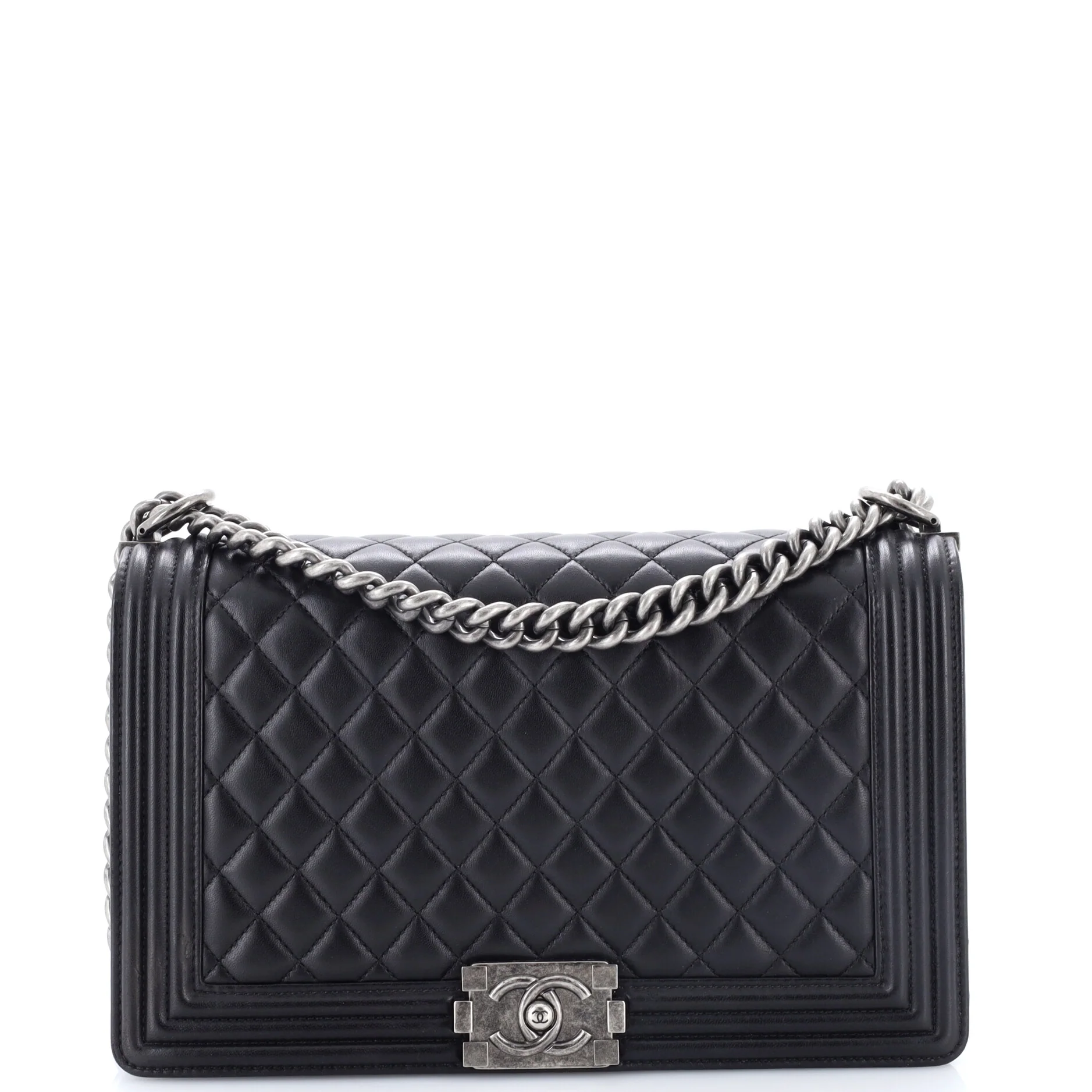 Boy Flap Bag Quilted Lambskin New Medium
