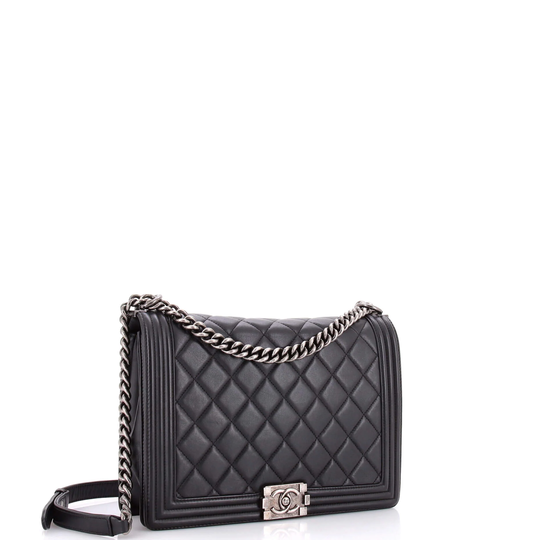 Boy Flap Bag Quilted Lambskin New Medium - Image 3