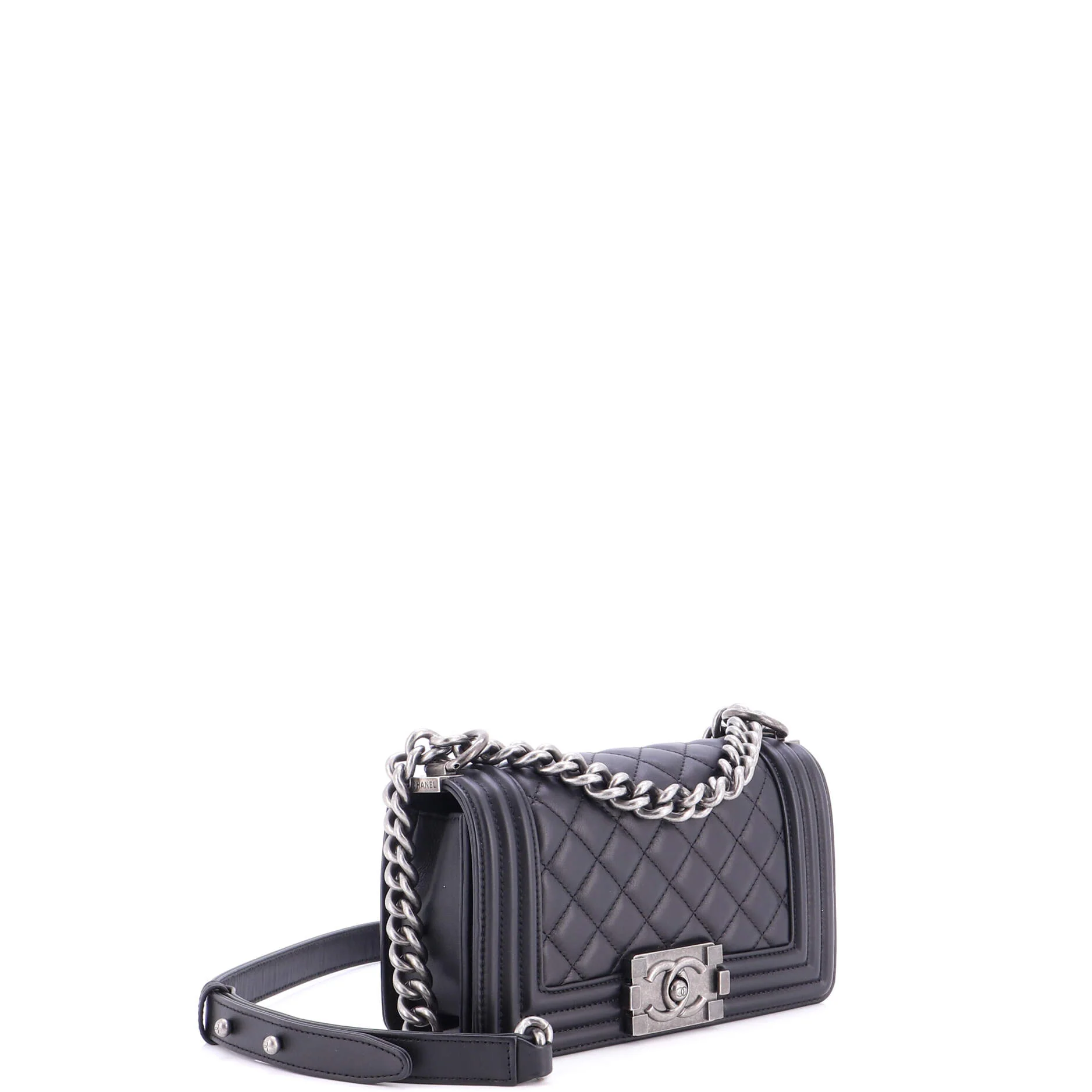Boy Flap Bag Quilted Lambskin Small - Image 3