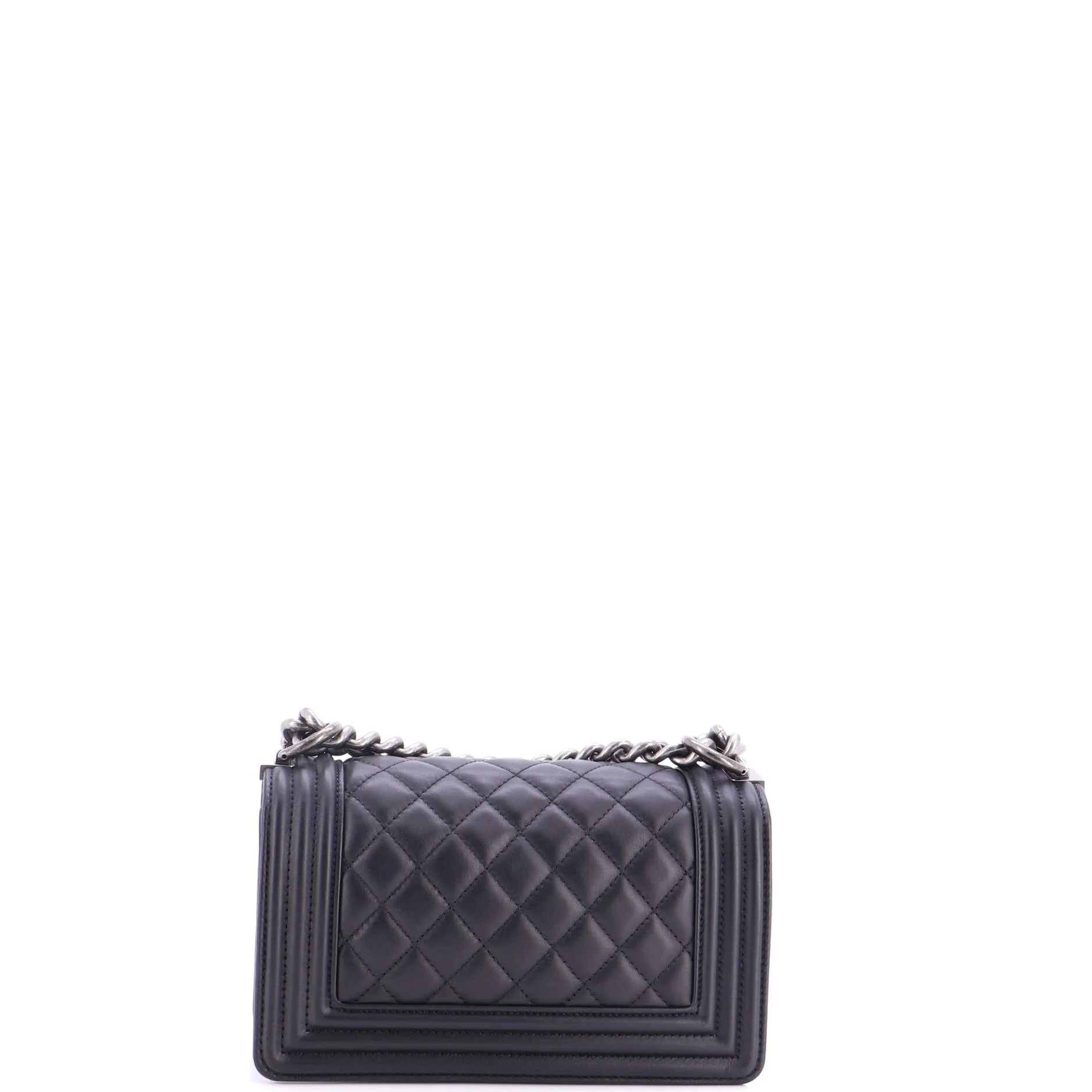 Boy Flap Bag Quilted Lambskin Small - Image 4