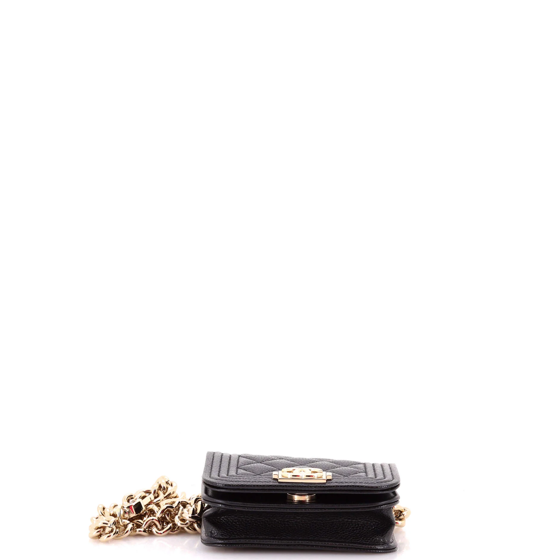 Boy Flap Chain Belt Bag Quilted Caviar - Image 5