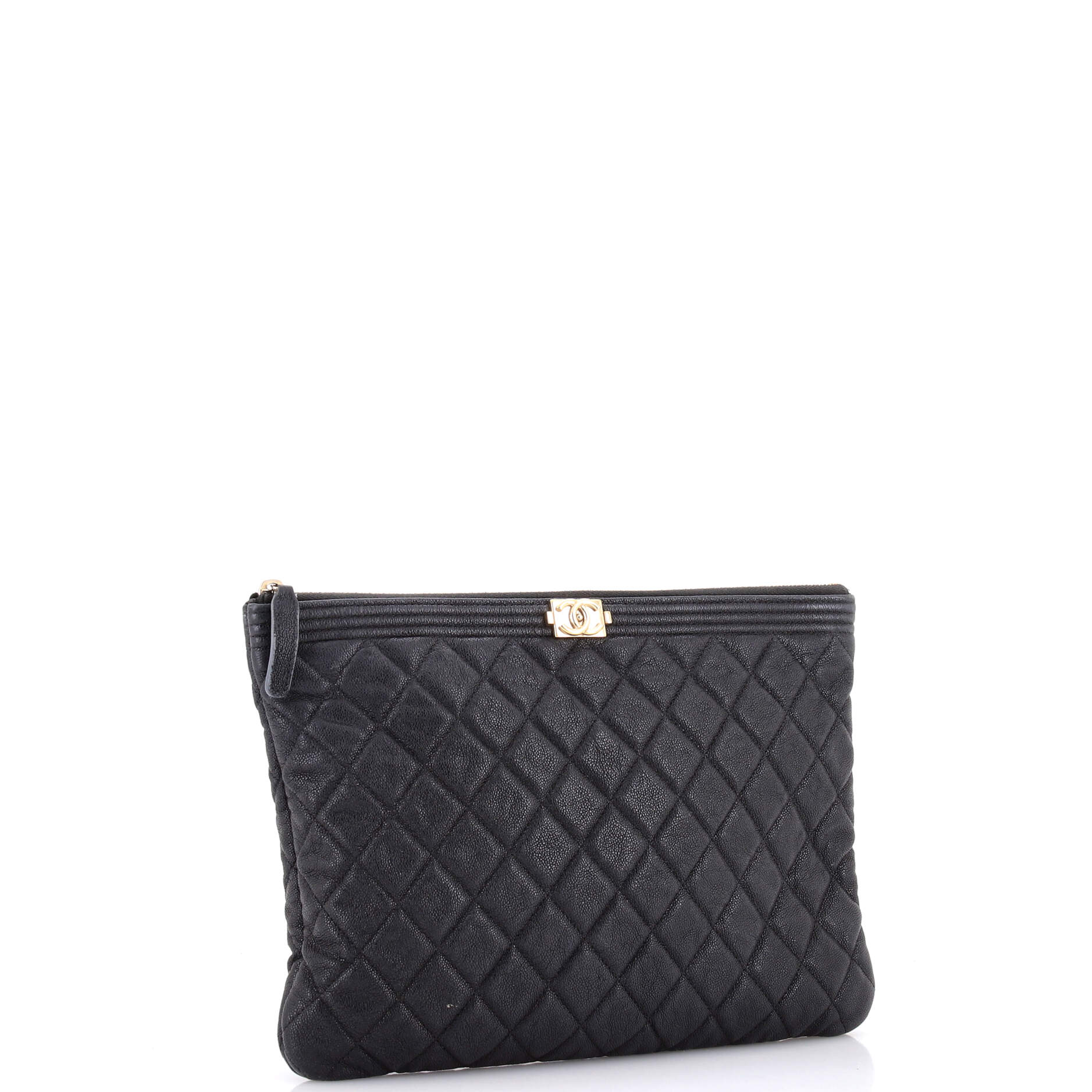 Boy O Case Clutch Quilted Caviar Medium - Image 2