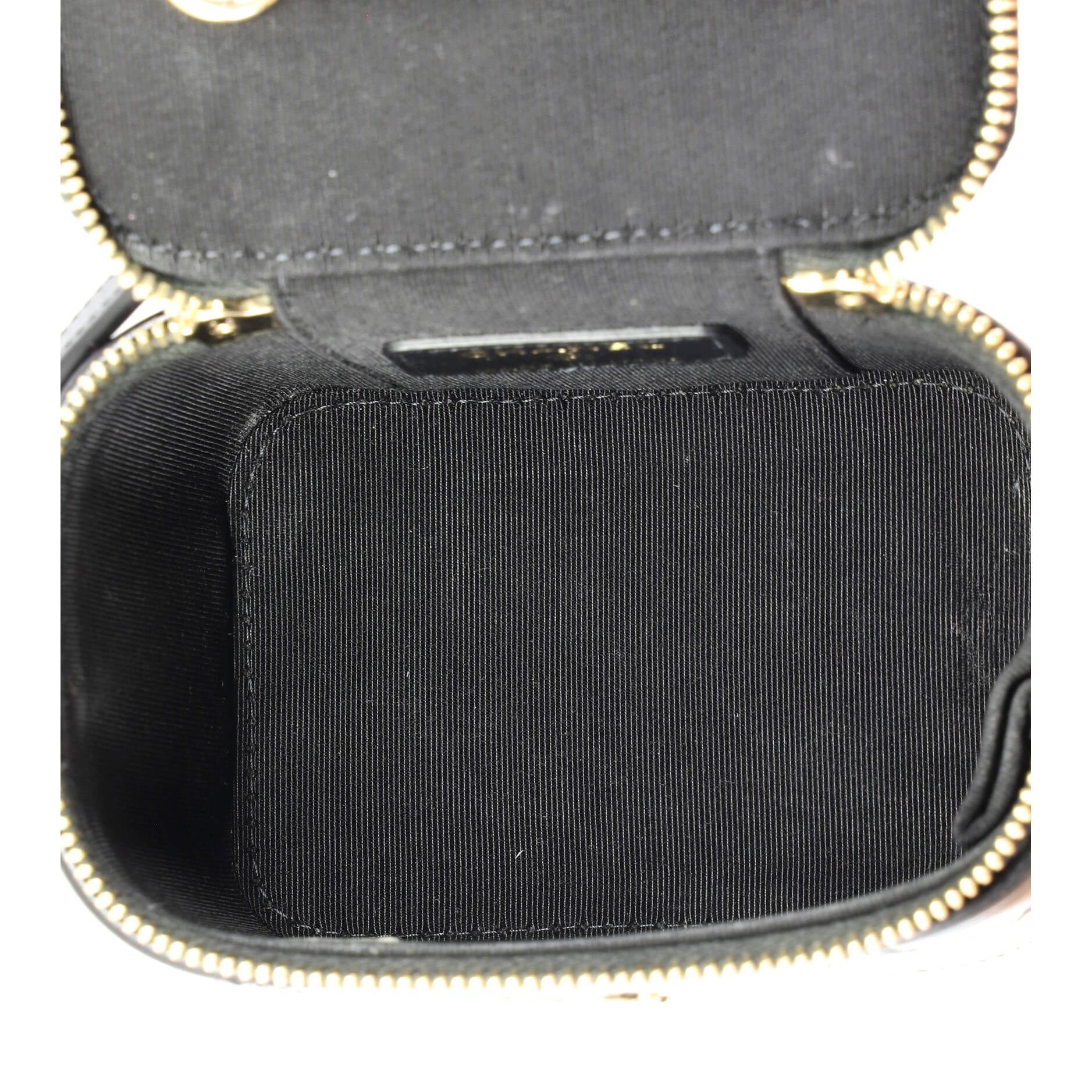 Camellia Bow Vanity Case with Chain Quilted Lambskin Mini - Image 5