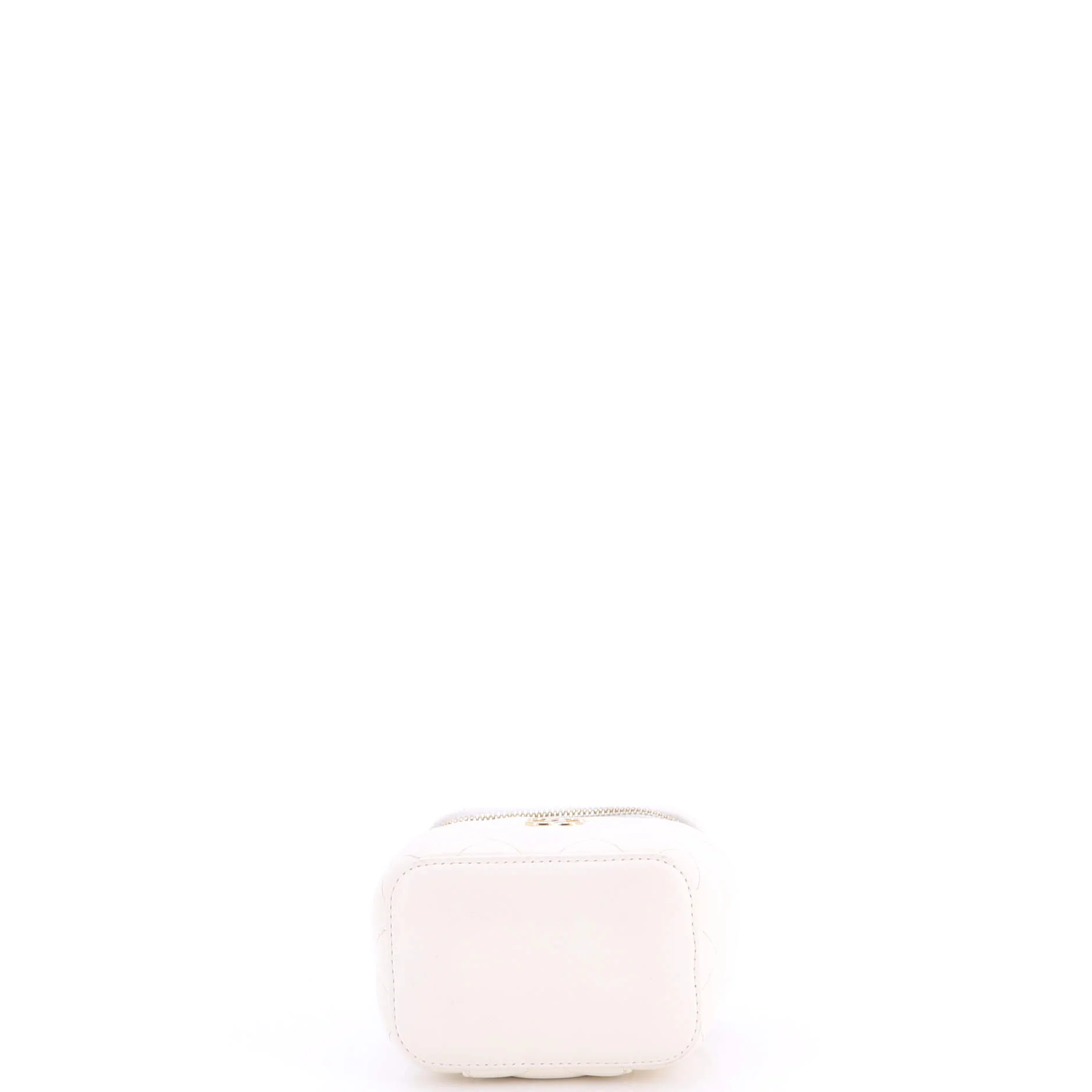 Camellia Bow Vanity Case with Chain Quilted Lambskin Mini - Image 5