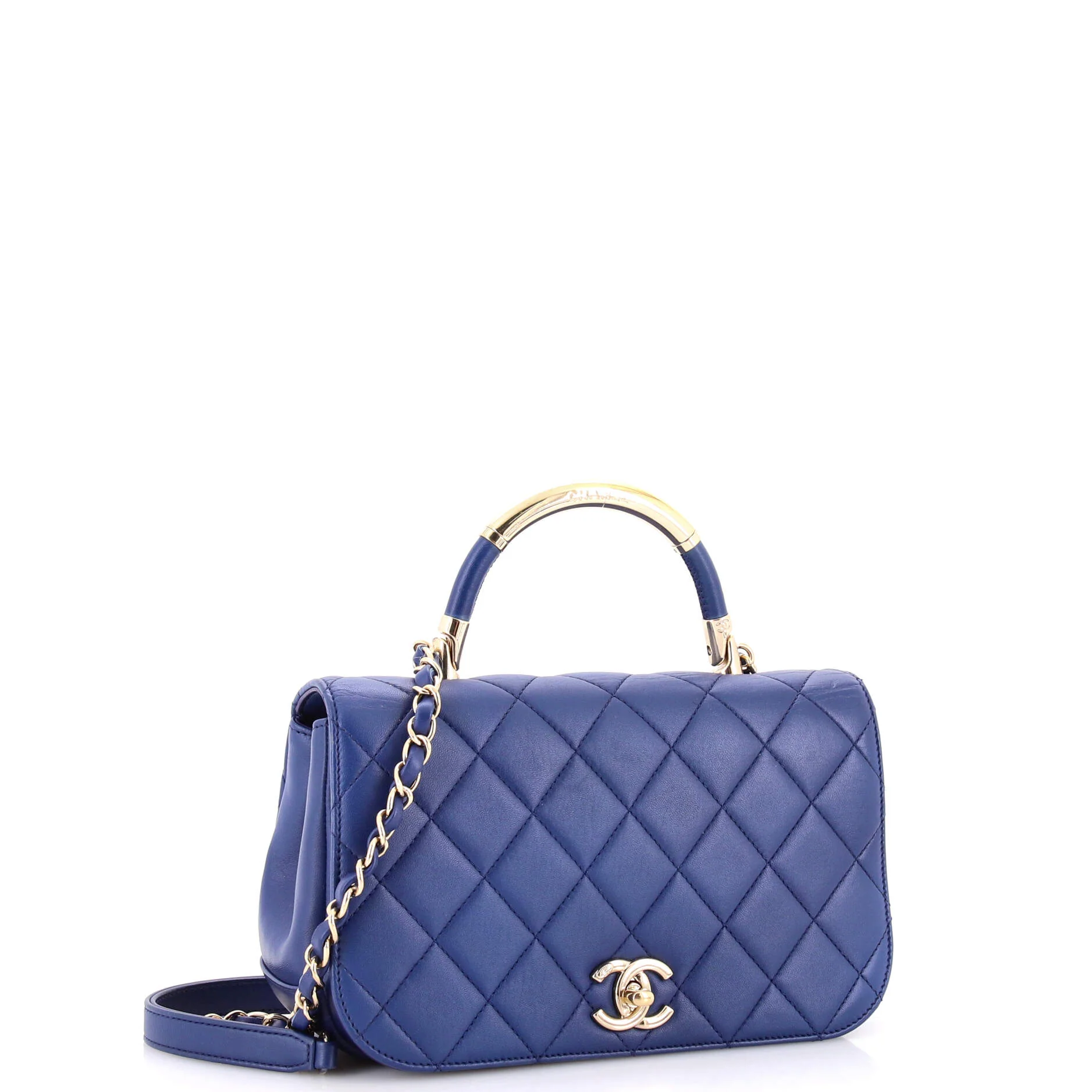Carry Chic Flap Bag Quilted Lambskin Medium - Image 2