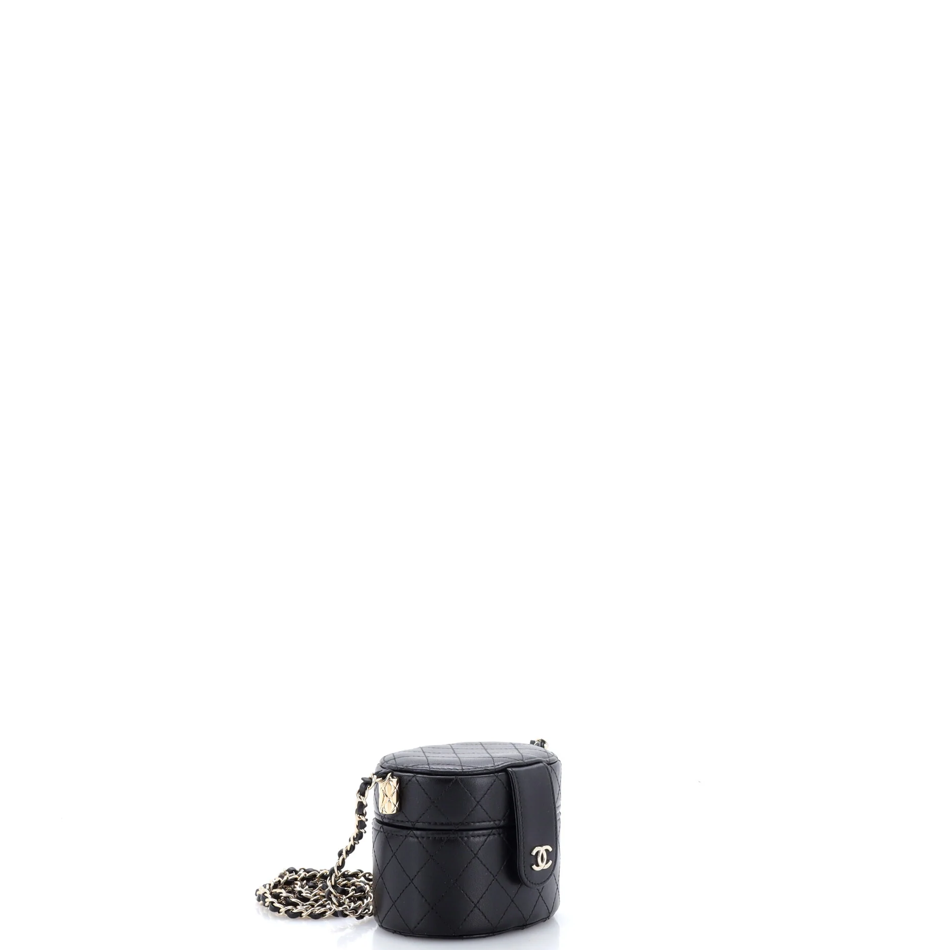CC Allure Vanity Case with Chain Quilted Lambskin Mini - Image 2