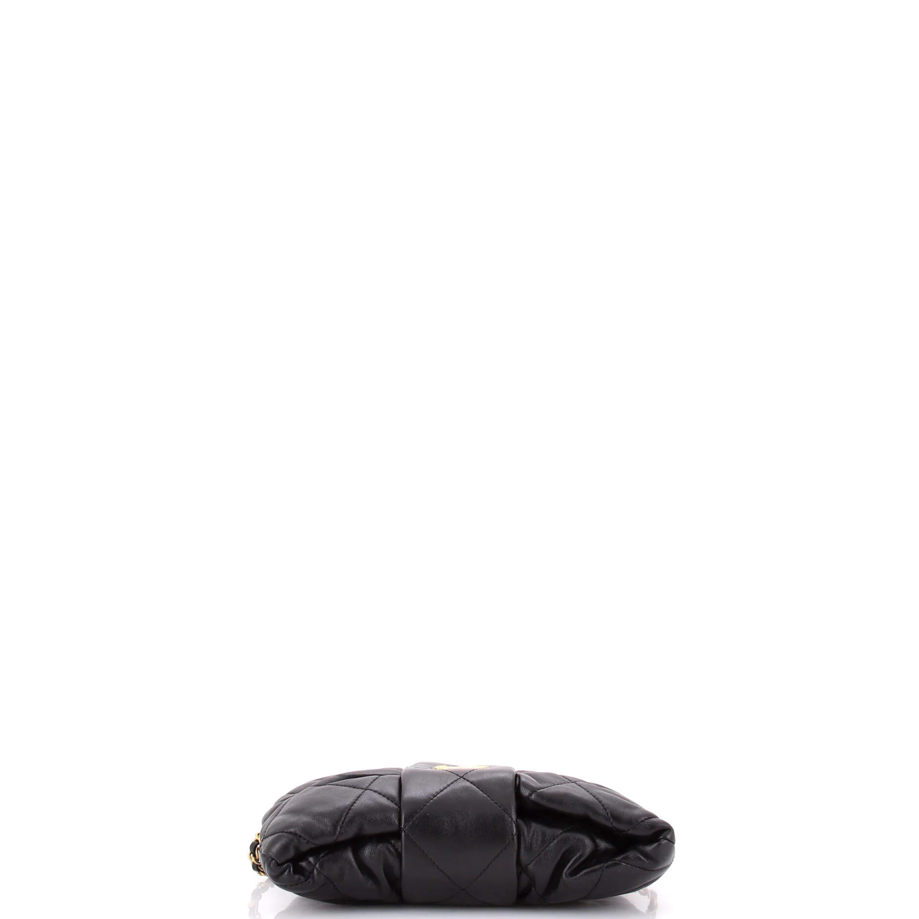 CC Bow Chain Shoulder Bag Quilted Leather Mini - Image 4