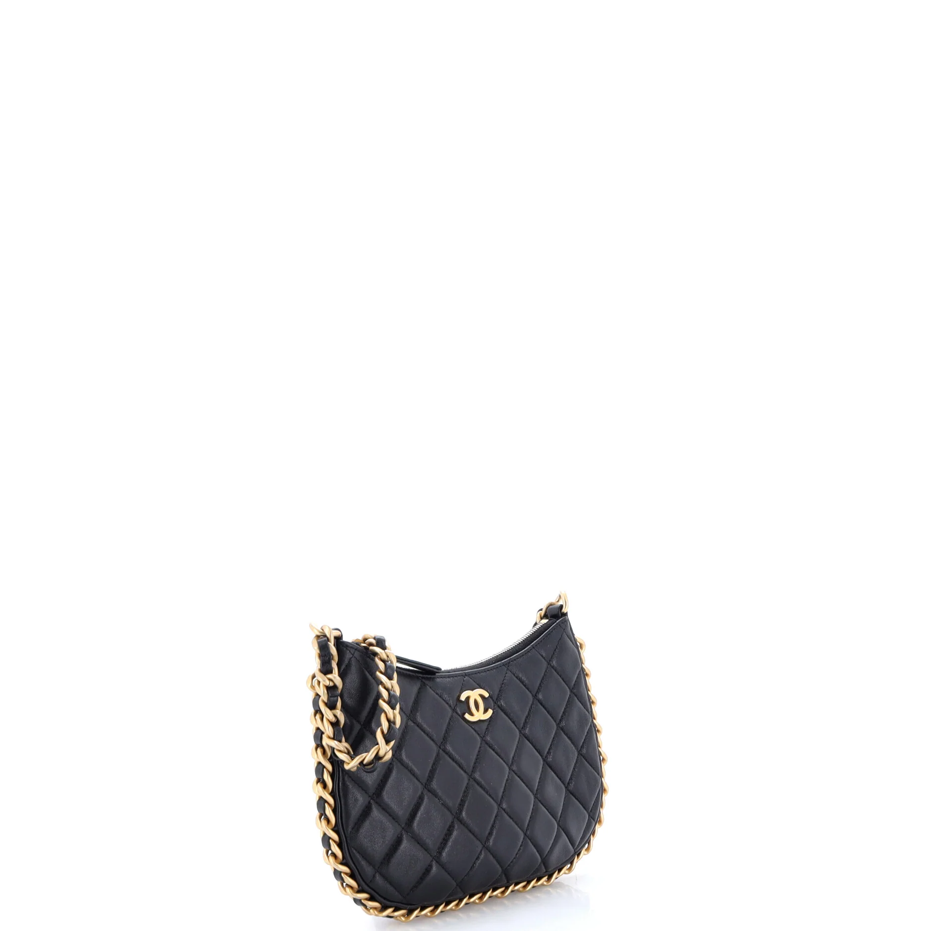 CC Chain Around Hobo Quilted Lambskin - Image 2