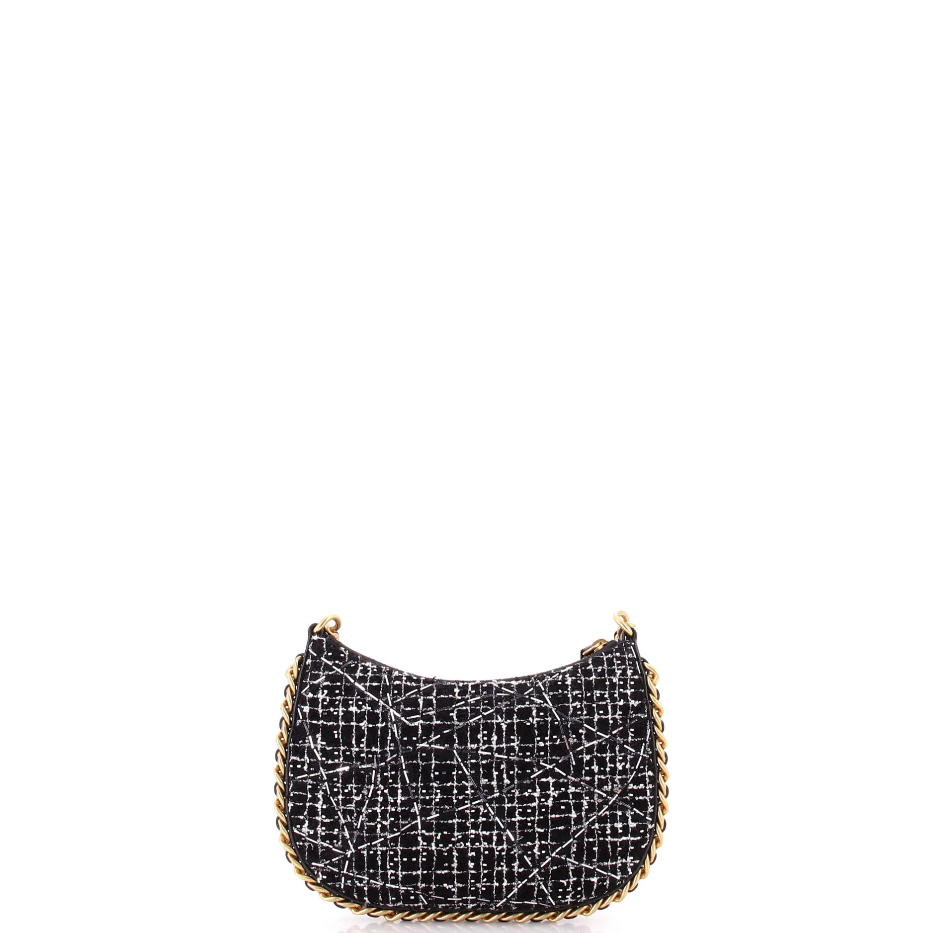 CC Chain Around Hobo Quilted Tweed with Sequins - Image 3