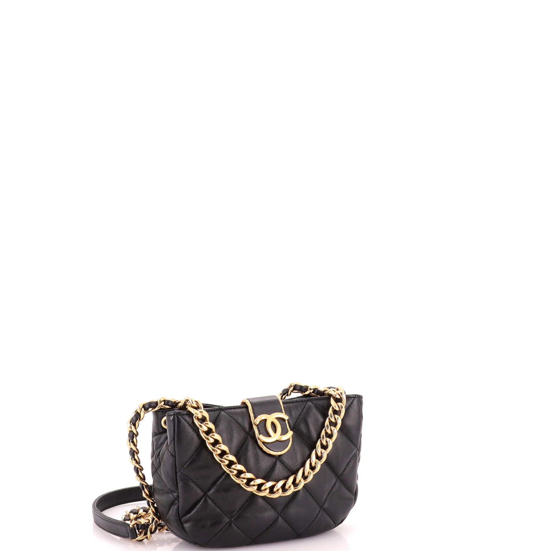 CC Chain Hobo Quilted Lambskin Small - Image 2