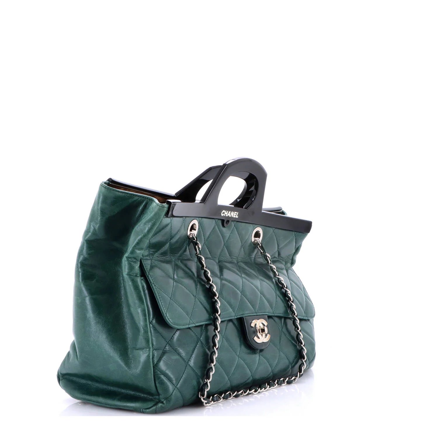 CC Delivery Tote Quilted Glazed Calfskin Large - Image 2