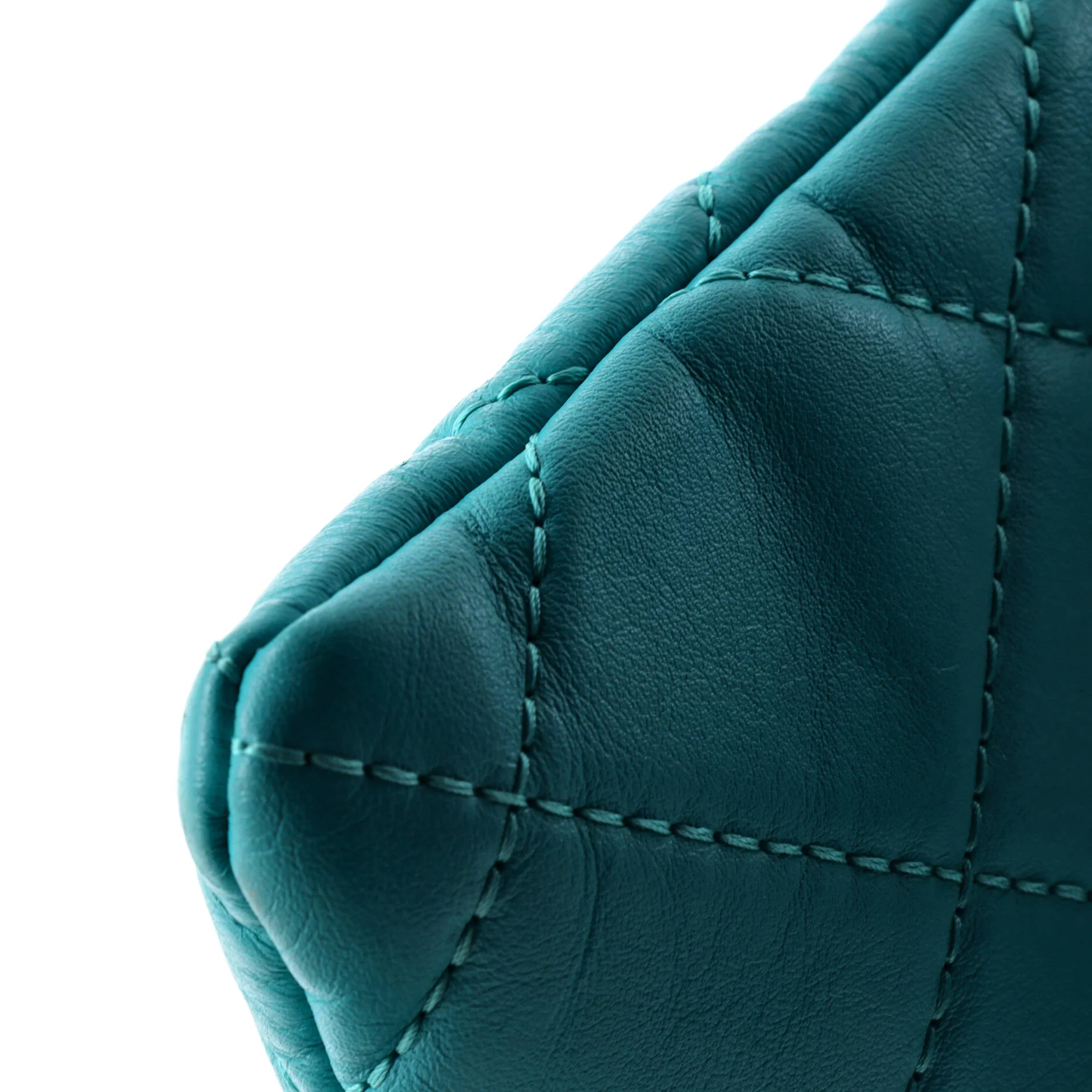 CC Foldover Clutch Quilted Lambskin Large - Image 6