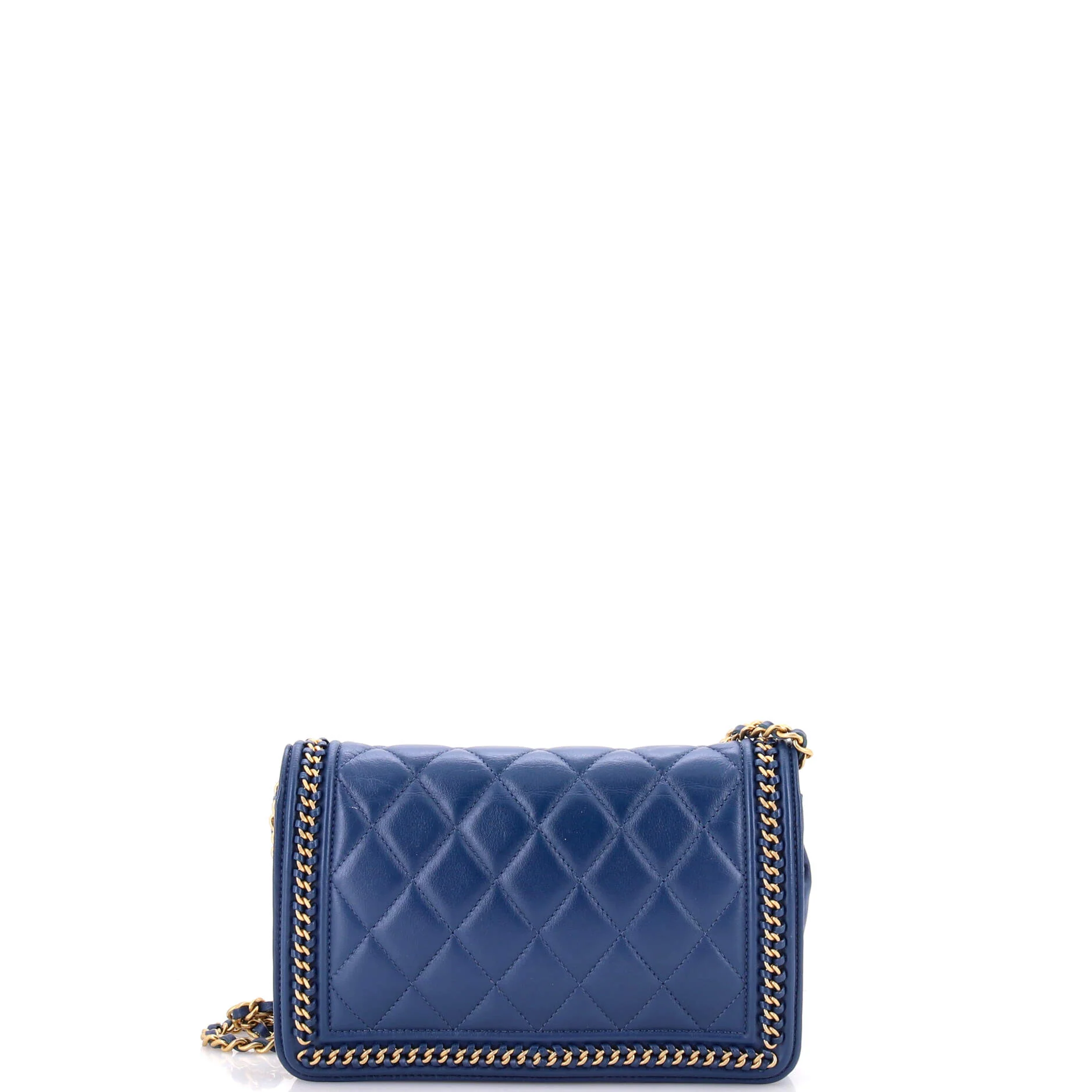 Chain Around Boy Wallet on Chain Quilted Lambskin - Image 3