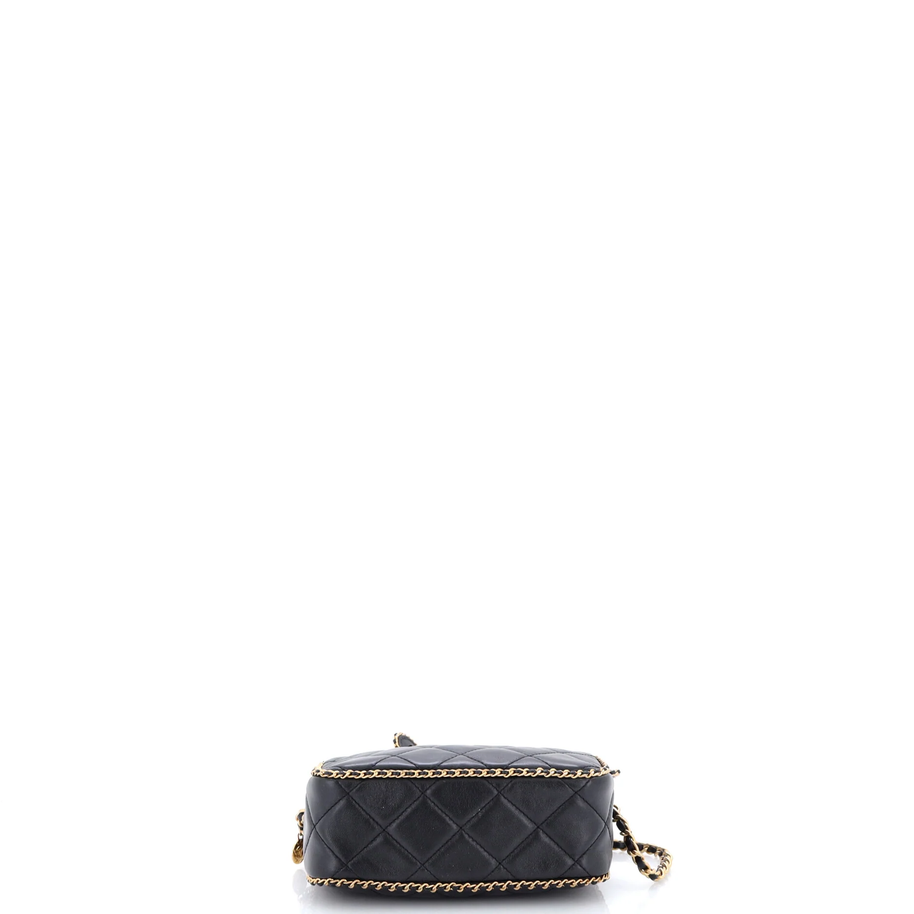 Chain Around CC Camera Case Quilted Lambskin Mini - Image 4
