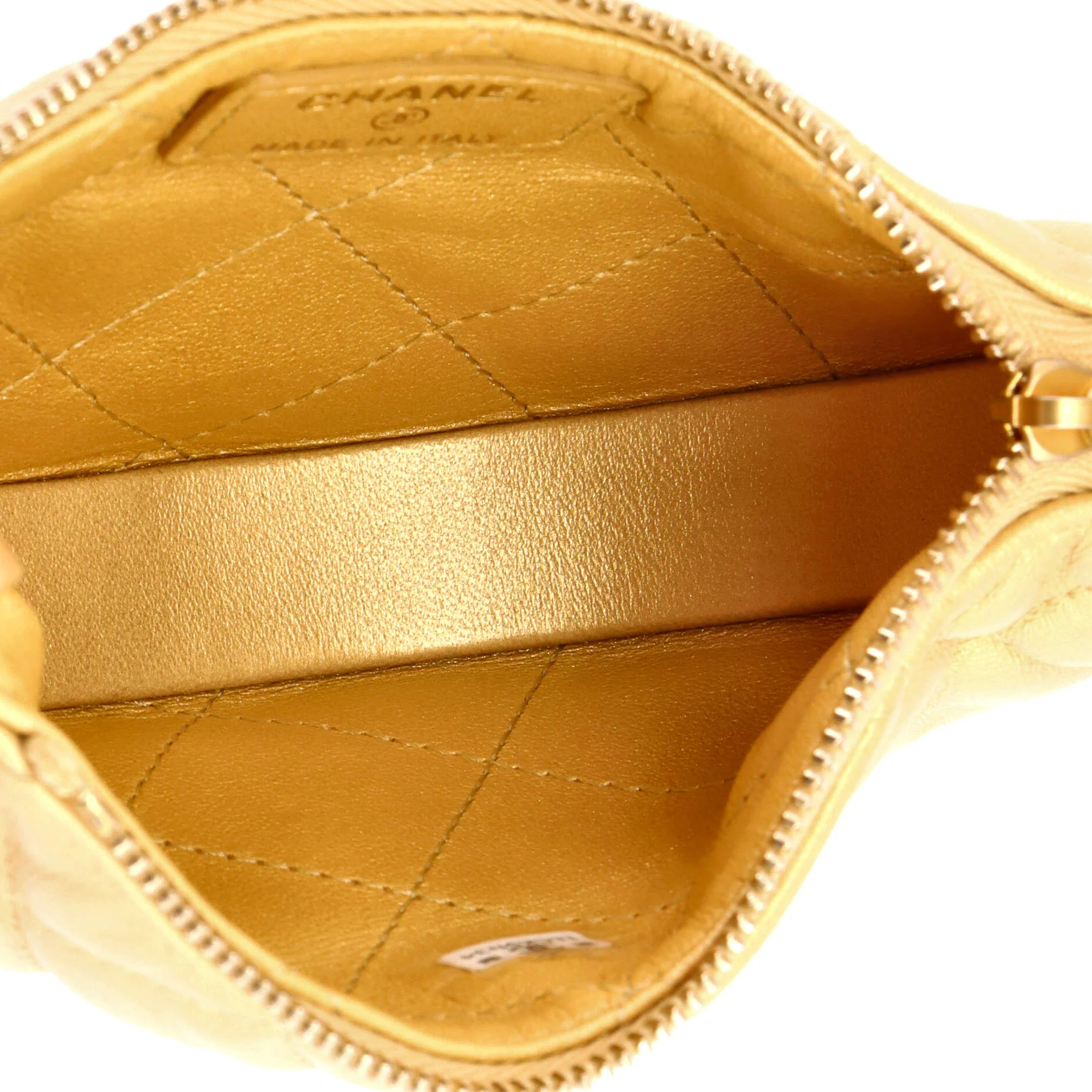 Chain Around Hobo Pouch Quilted Lambskin Extra Mini - Image 5